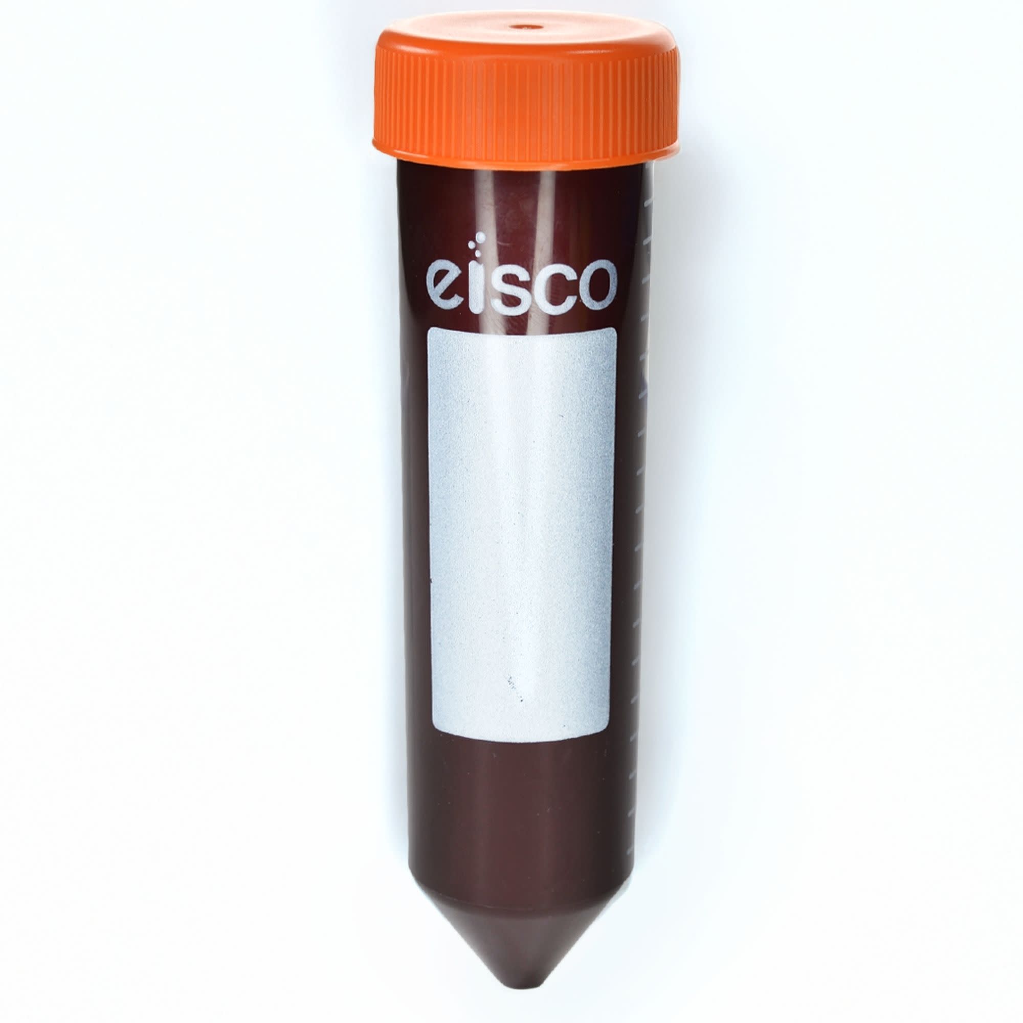 25-Pack Non-Sterile Amber Polypropylene Centrifuge Tubes with Flat Cap, 50mL