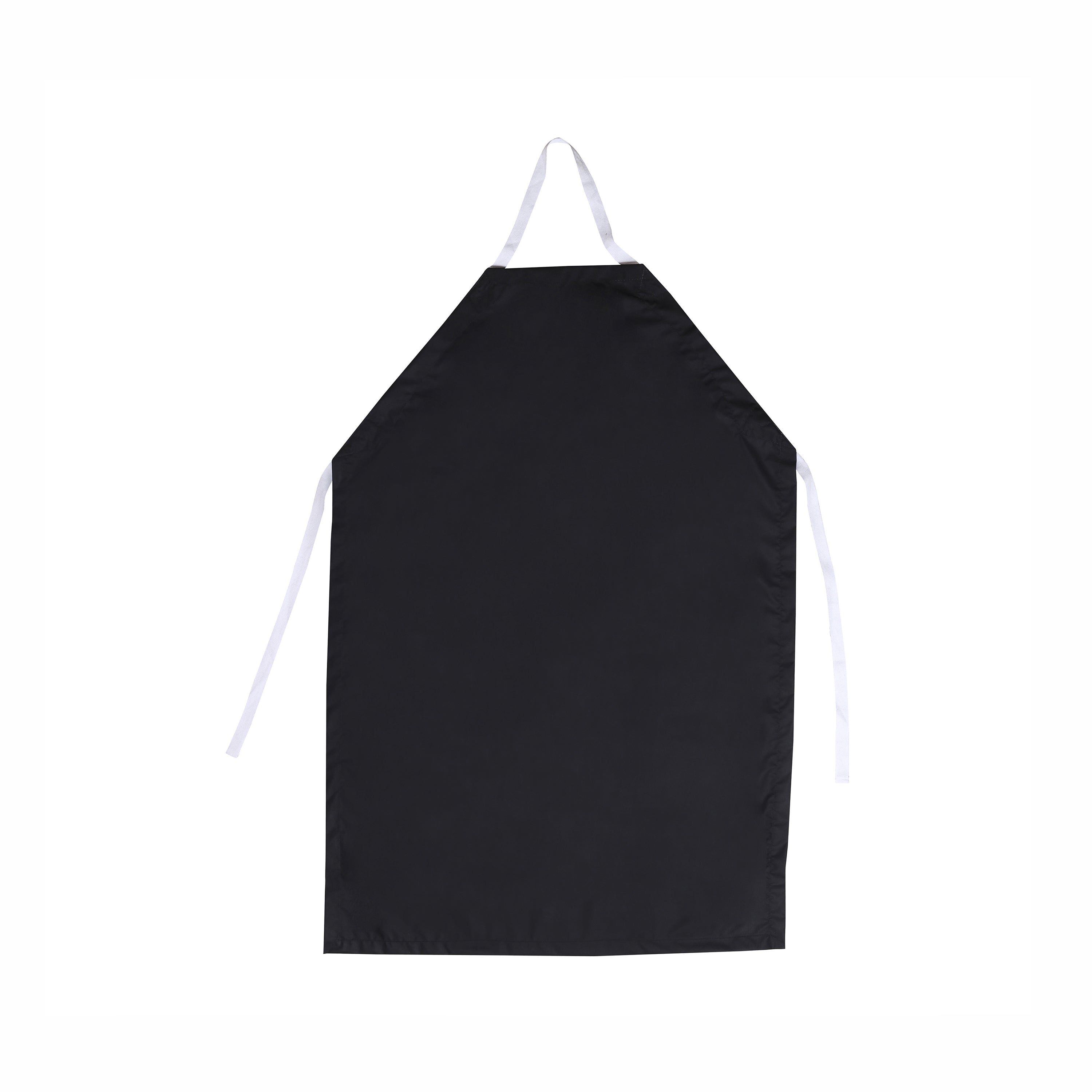 Extra Small Black Rubber Vinyl Apron, 15 x 22"