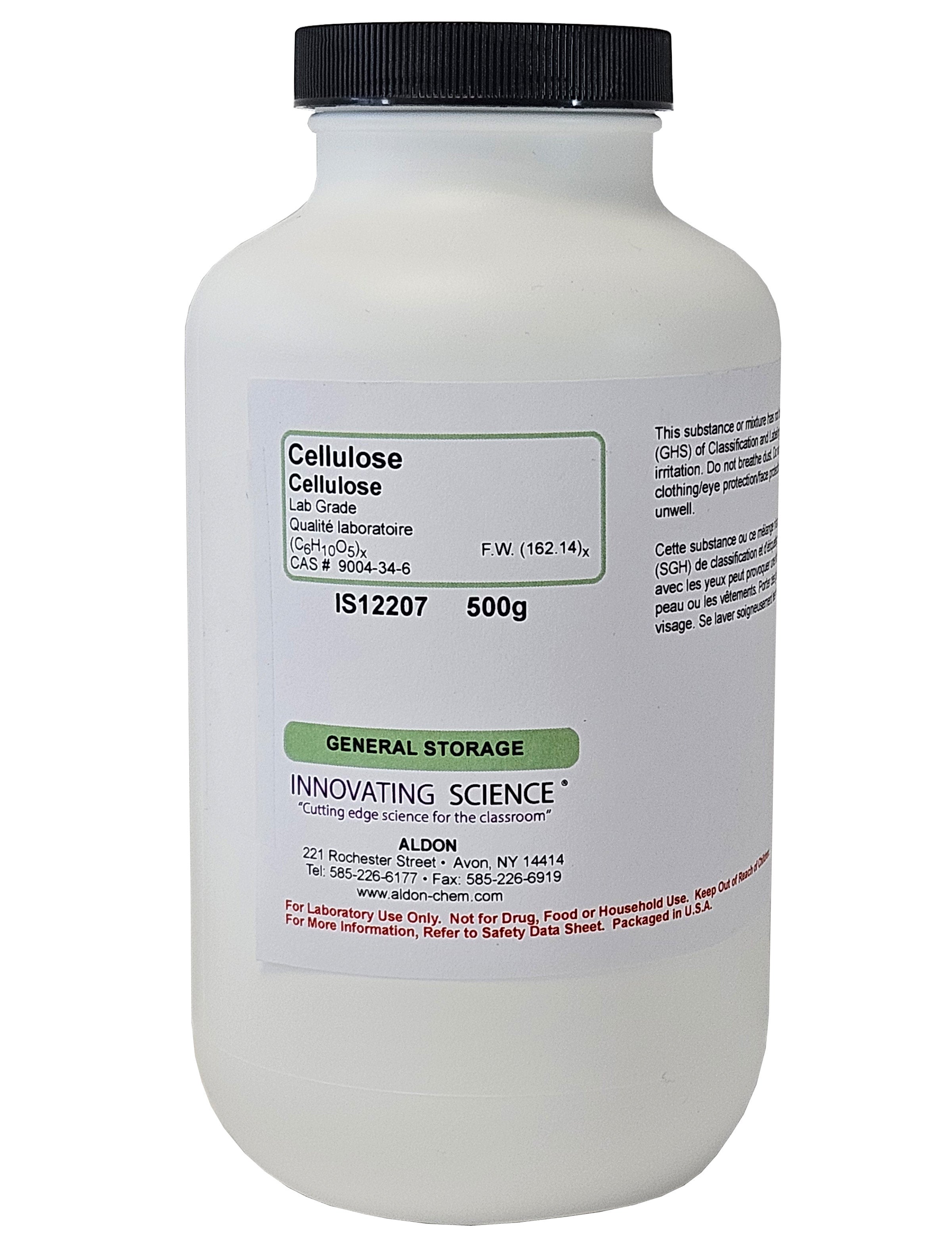 Laboratory Grade Cellulose Powder, 500g