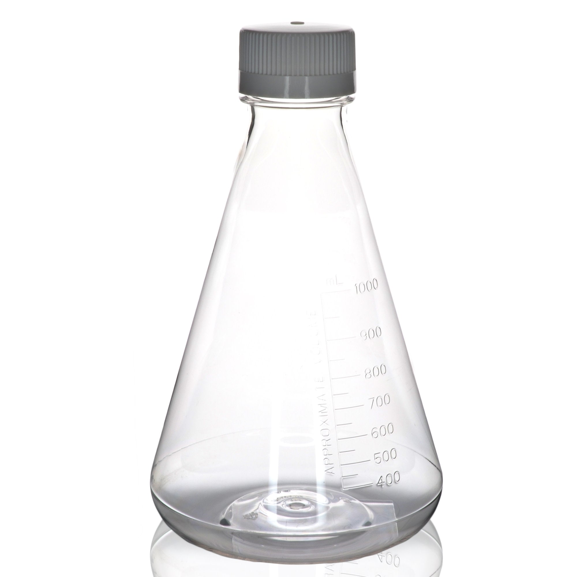 Sterile Flat Bottom PETG Erlenmeyer Flask, 1L