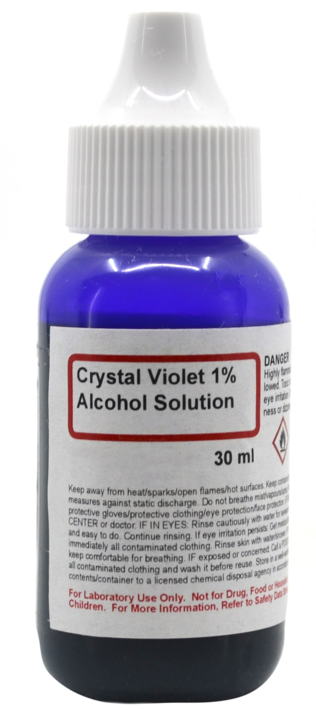 1% Crystal Violet Alcohol Solution, 30mL