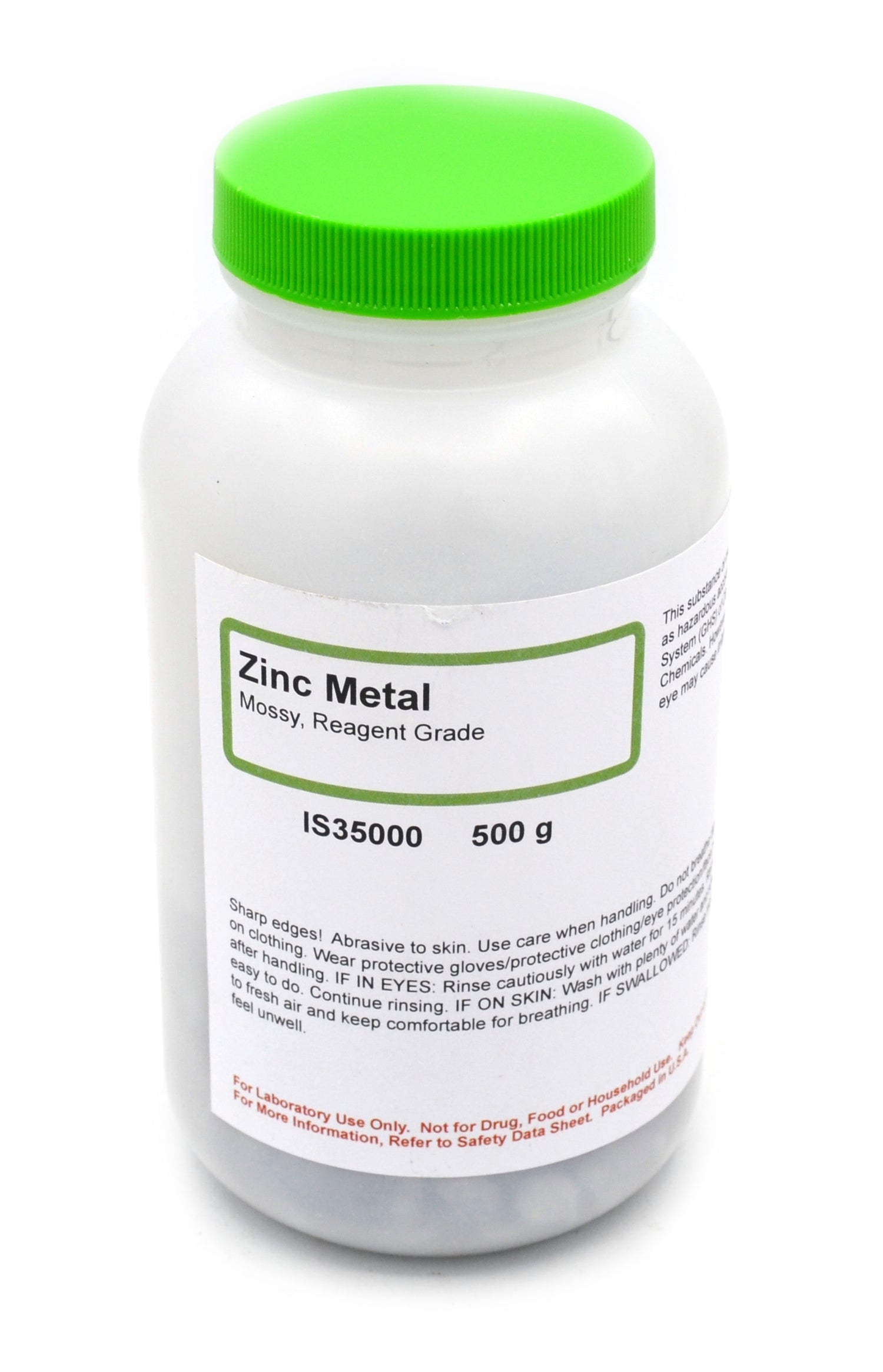 Reagent Grade Mossy Zinc Metal, 500g