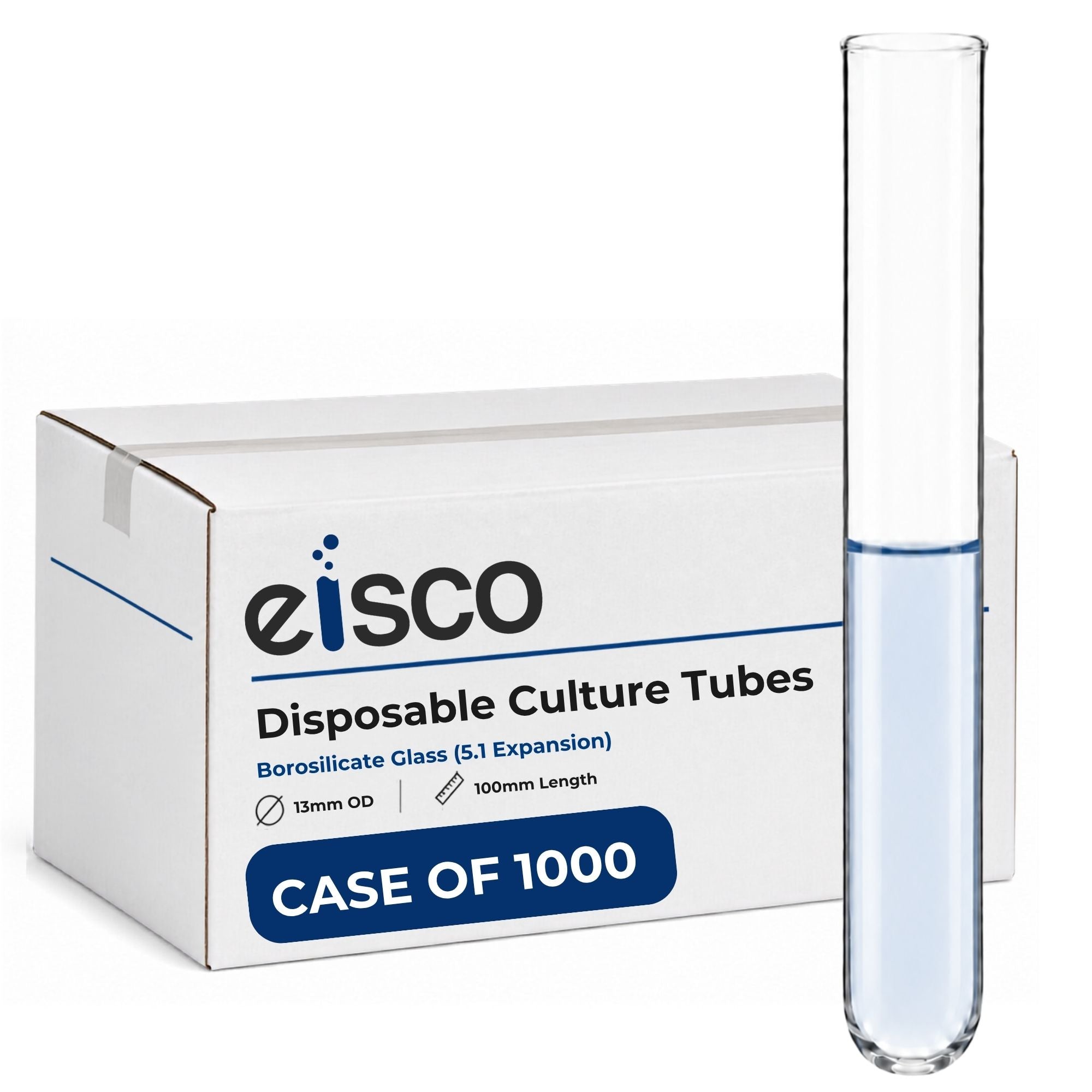 Borosilicate Glass Disposable Culture Tubes
