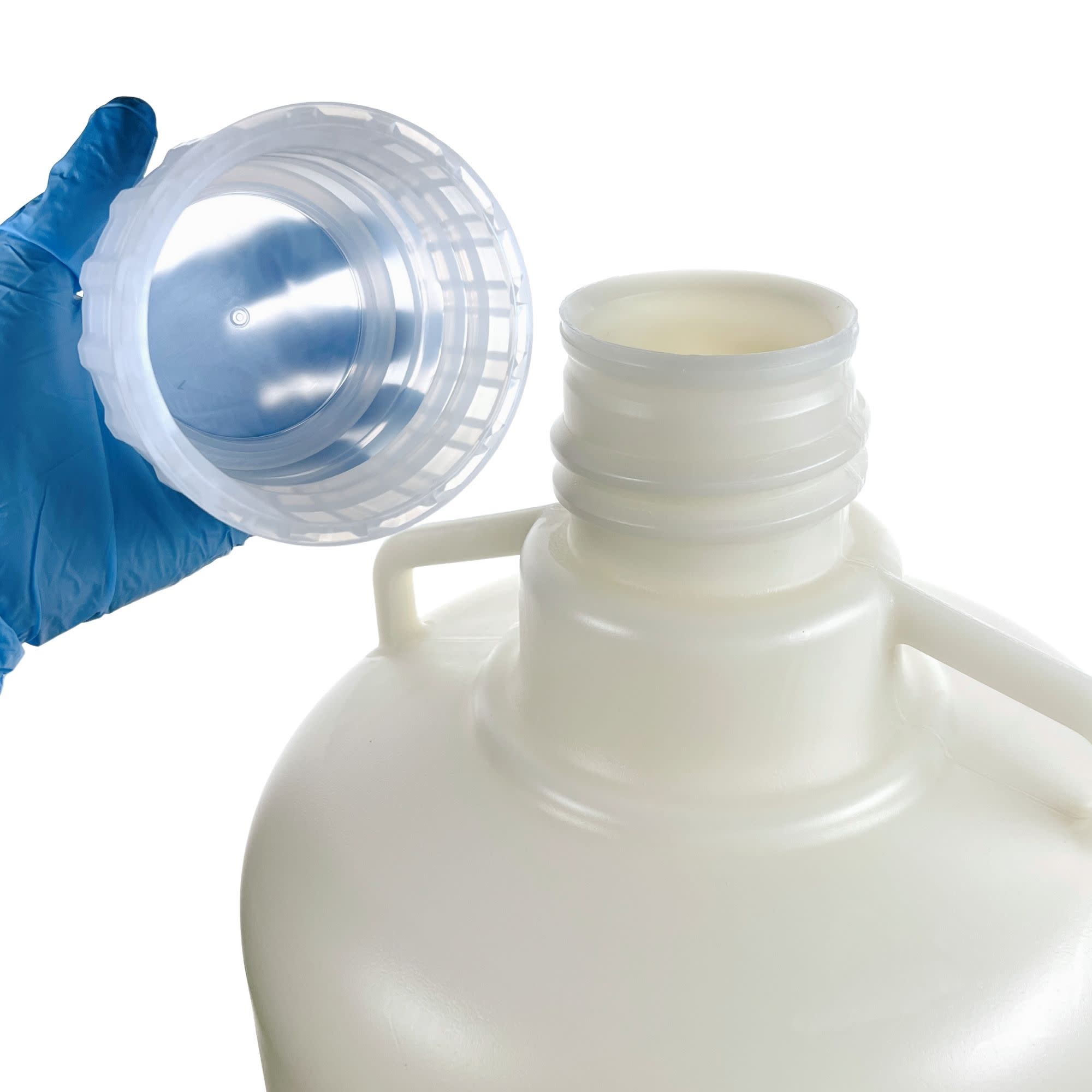 HDPE Carboy with Silicone-Lined PP Cap, 20L, -100 to 120°C