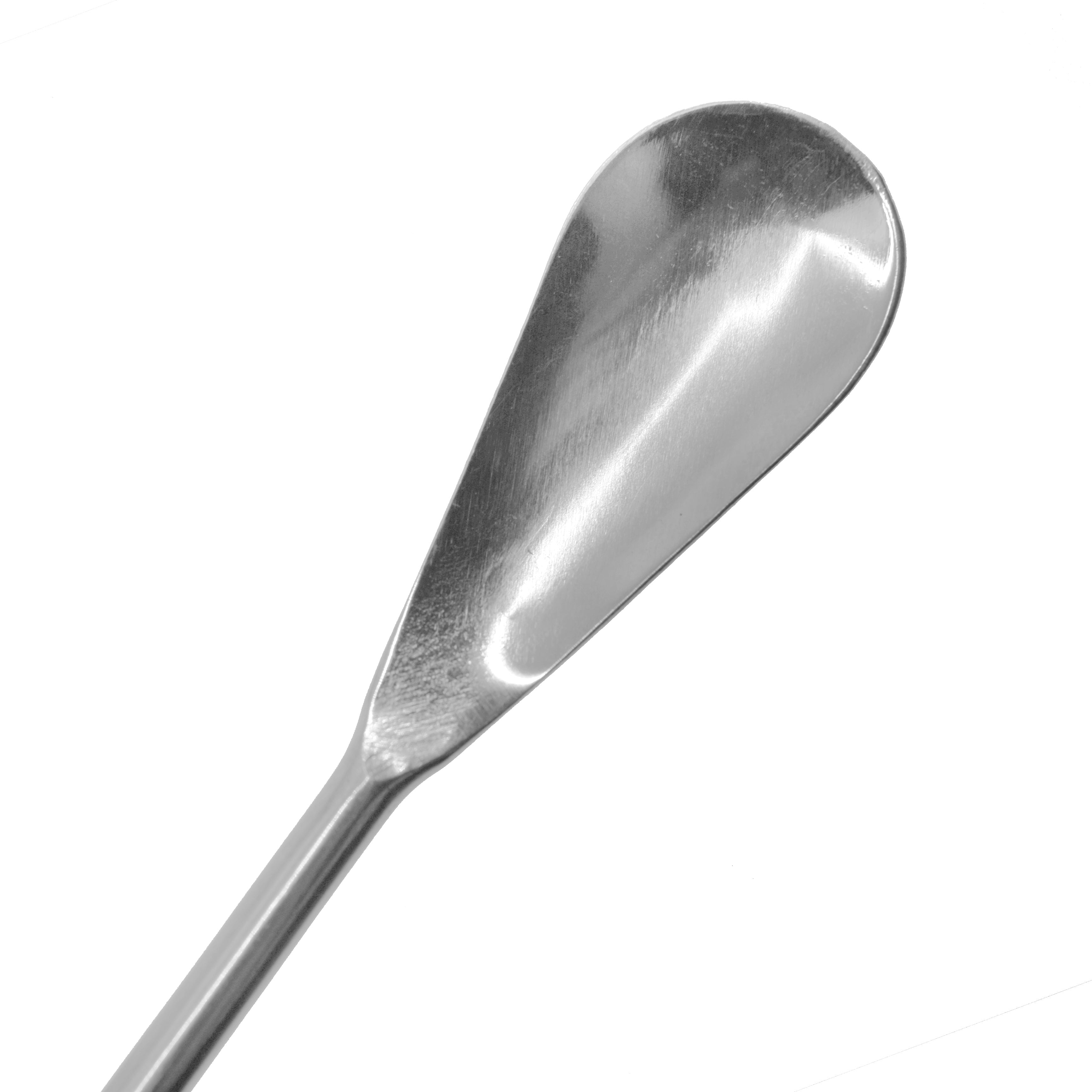 Stainless Steel Lab Spatula Spoon, 9", 6-Pack