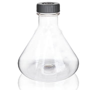 Sterile Vented Flat-Bottom PETG Erlenmeyer Flask, USP Class VI, 3L