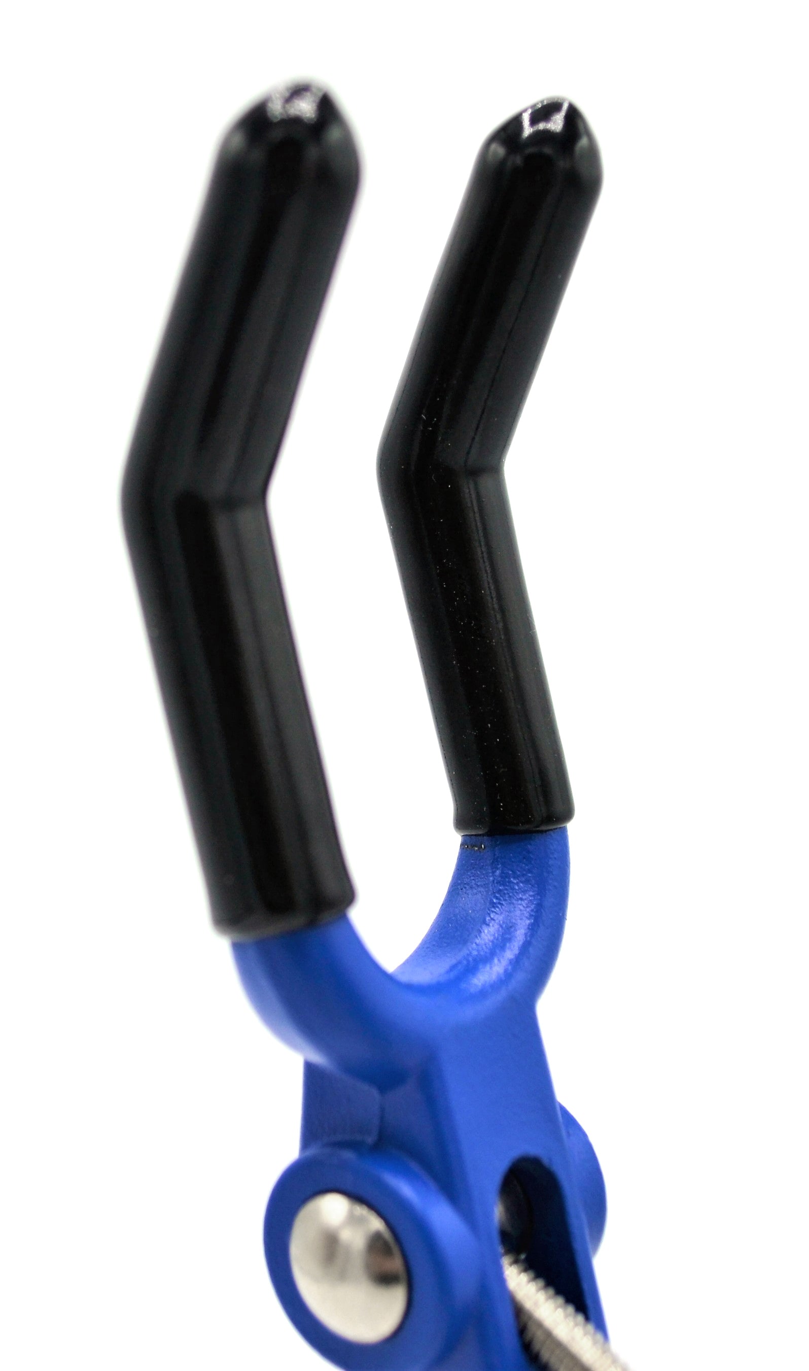 3-Finger Vinyl-Coated Extension Clamp with 2" Fingers on Stainless Steel Rod