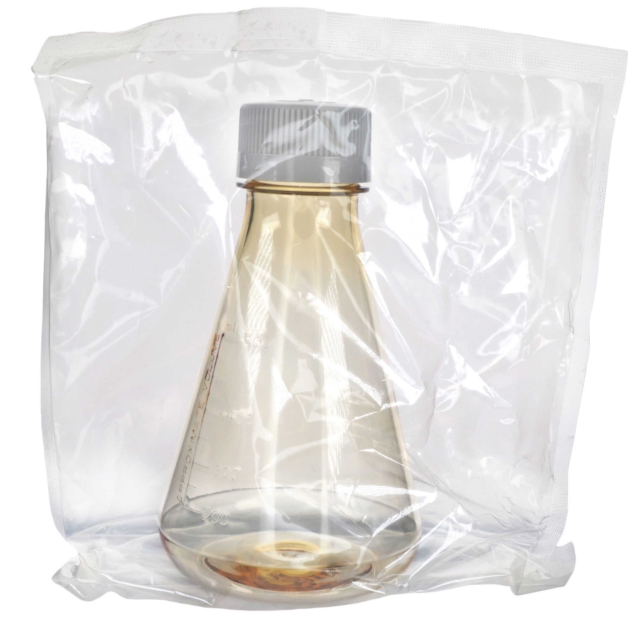 Sterile Vented Flat-Bottom Polycarbonate Erlenmeyer Flask, USP Class VI, 500mL
