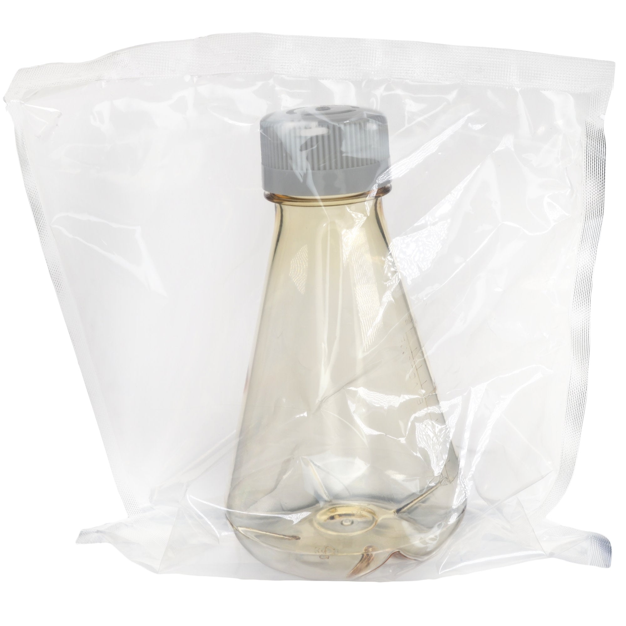 Sterile Vented Baffled-Bottom Polycarbonate Erlenmeyer Flask, USP Class VI, 500mL