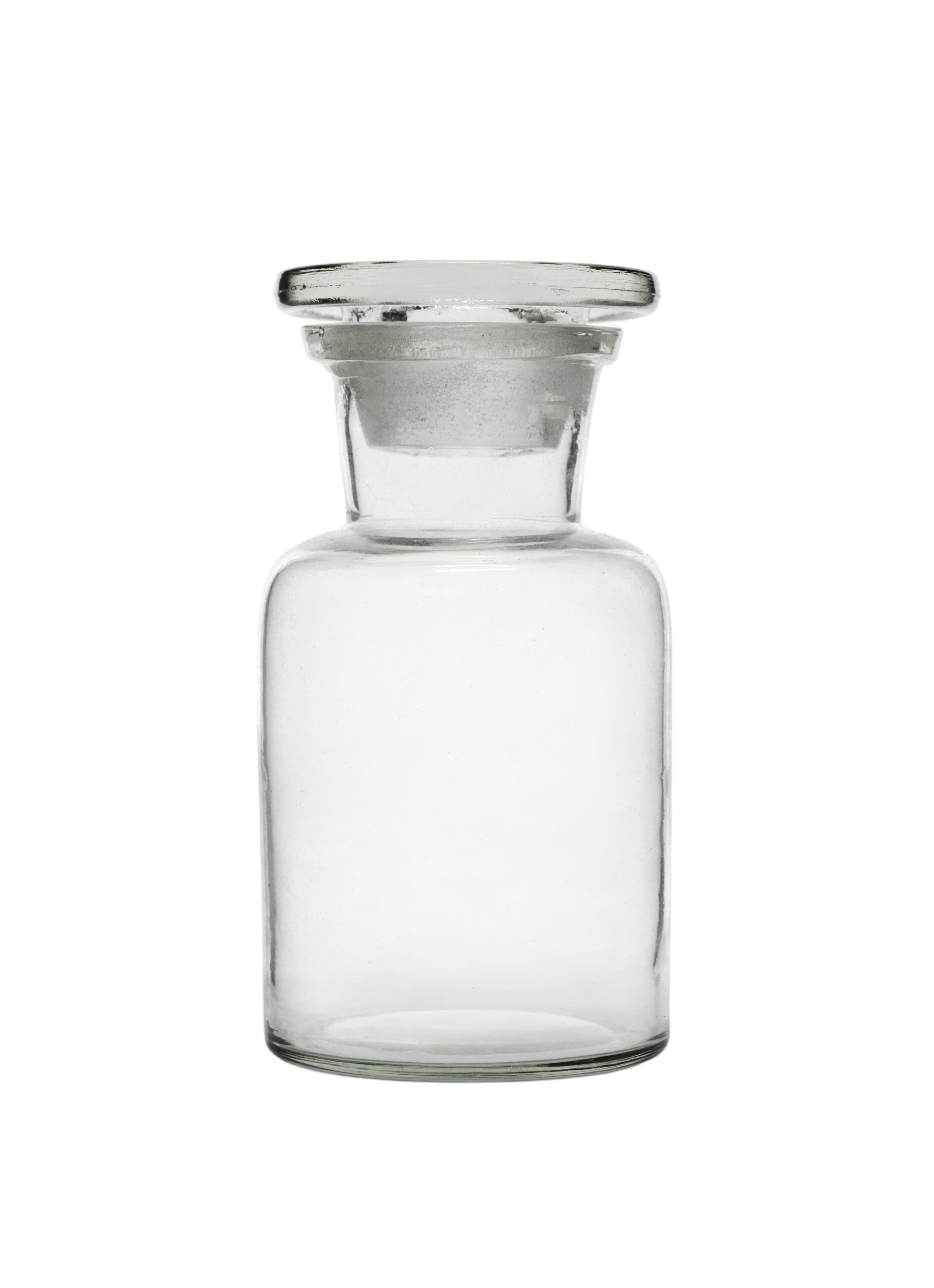 Wide Neck Soda Lime Glass Reagent Bottle with Glass Stopper