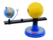 Illuminated Sun, Earth, and Moon Orbital Model