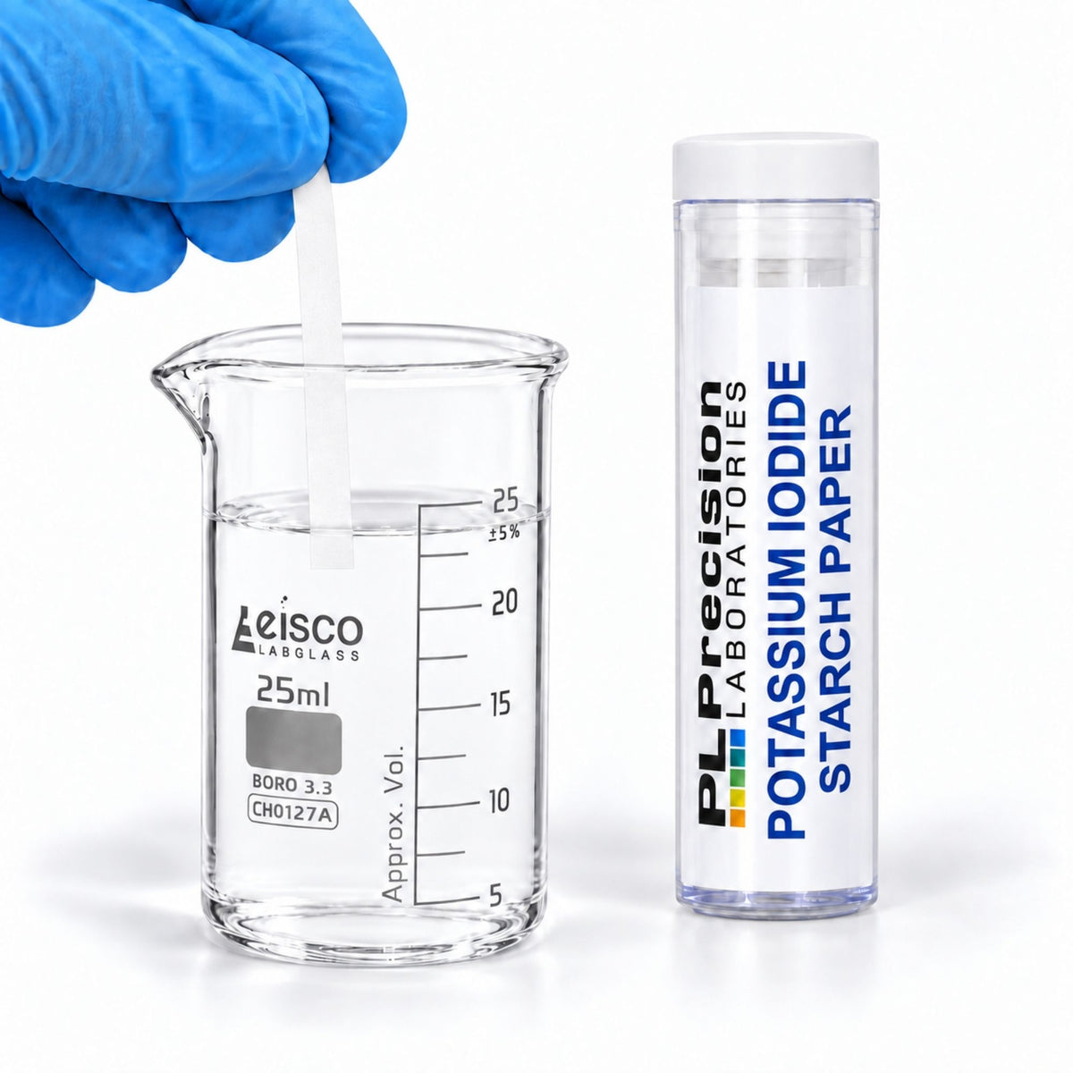 Potassium Iodide Starch Test Paper, 100-Strip Pack