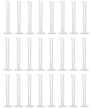 24-Pack Class B Autoclavable Polypropylene Graduated Cylinders with Octagonal Base, 10mL