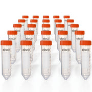 25-Pack Non-Sterile Polypropylene Centrifuge Tubes with Flat Cap, 50mL