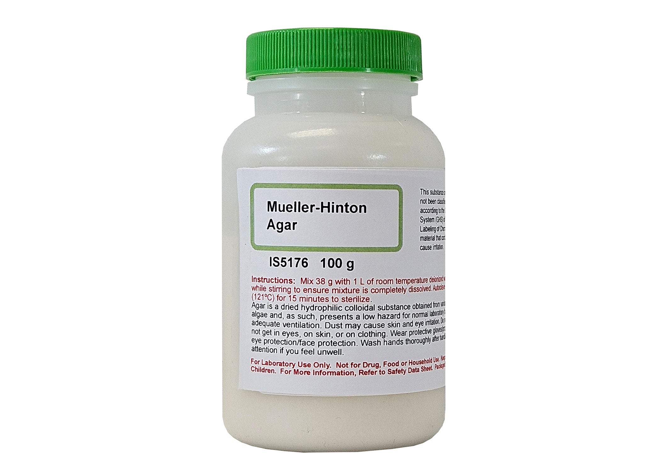 Mueller-Hinton Agar for Sensitivity Testing, 100g