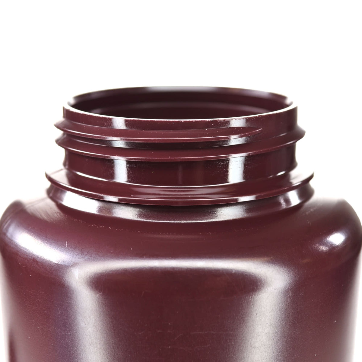 2L Wide Mouth Amber HDPE Reagent Bottle, Non-Sterile, 6-Pack