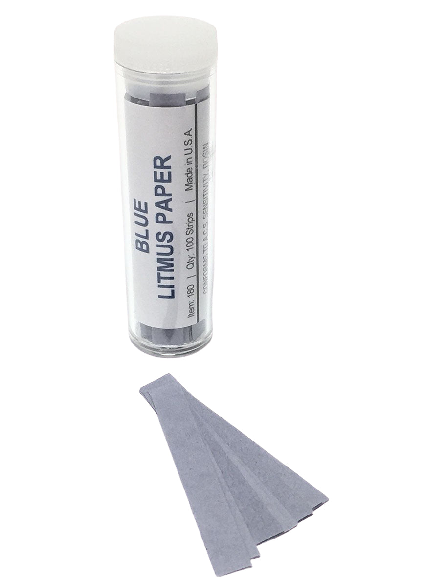 Blue Litmus pH Test Paper for Acid Detection
