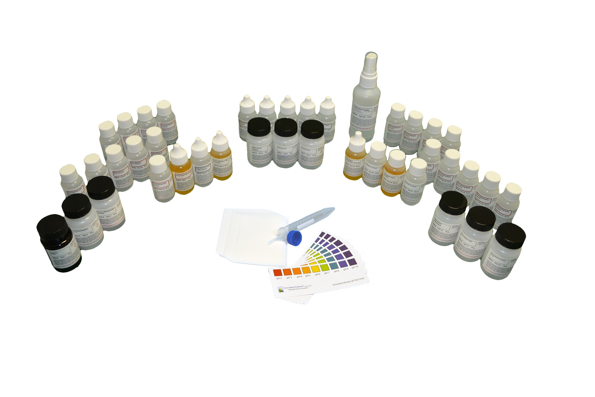 Forensic Drug and Poison Analysis Lab Refill Kit