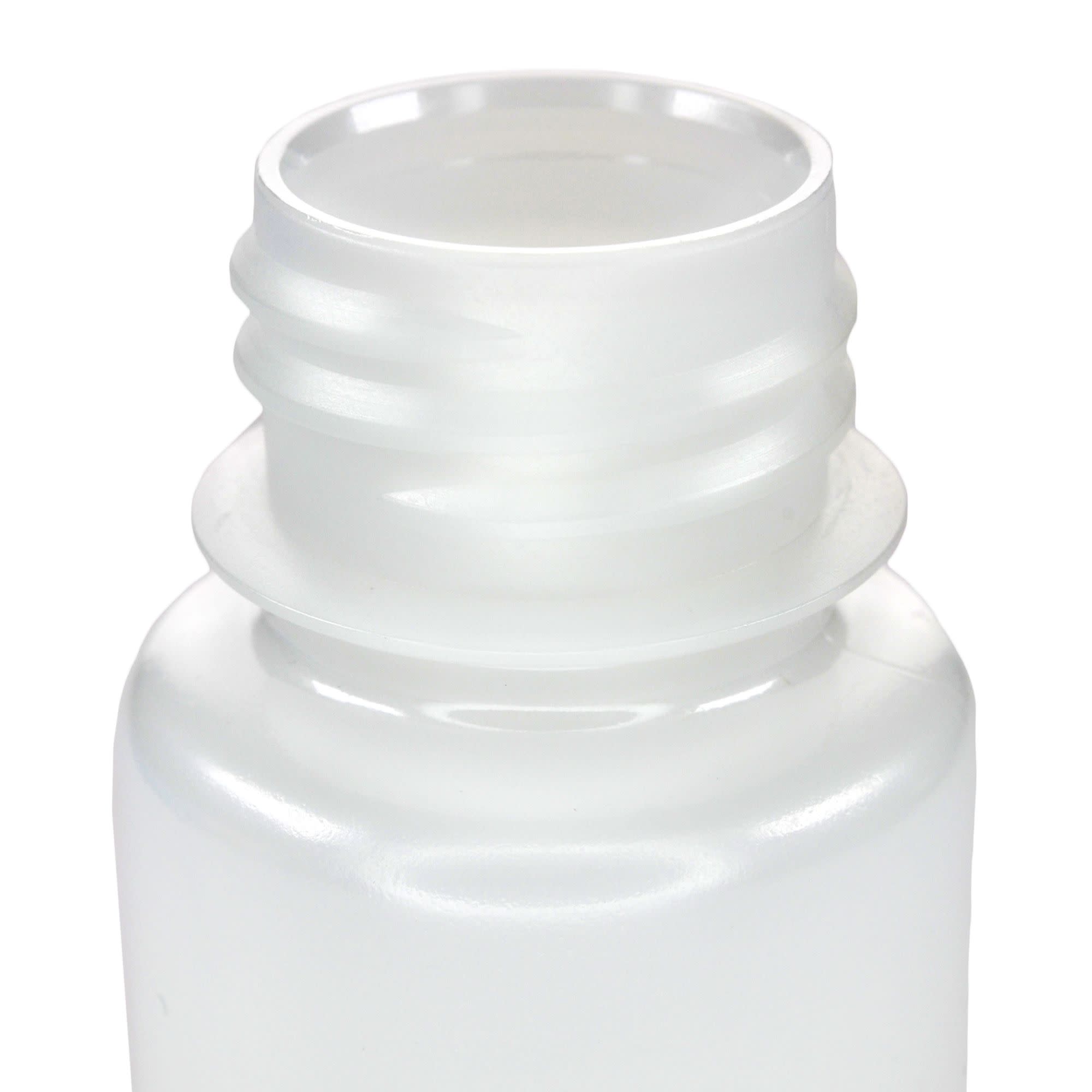 12-Pack Translucent Wide Mouth HDPE Reagent Bottles with PP Caps, 60mL, -100 to 120°C