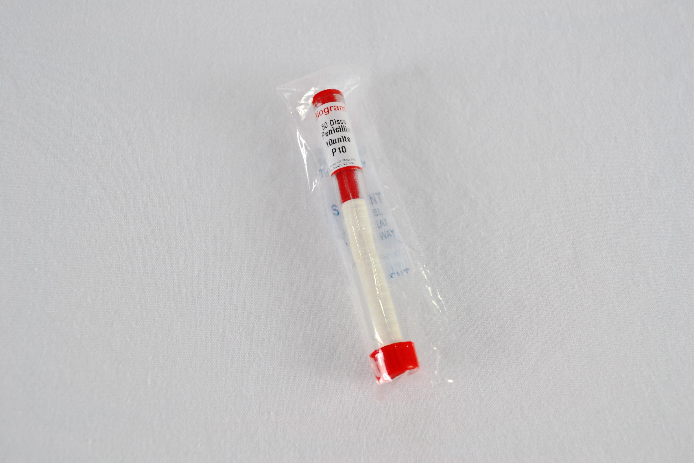 50-Pack Penicillin 10-Unit Sensitivity Testing Discs, 1/4 inch