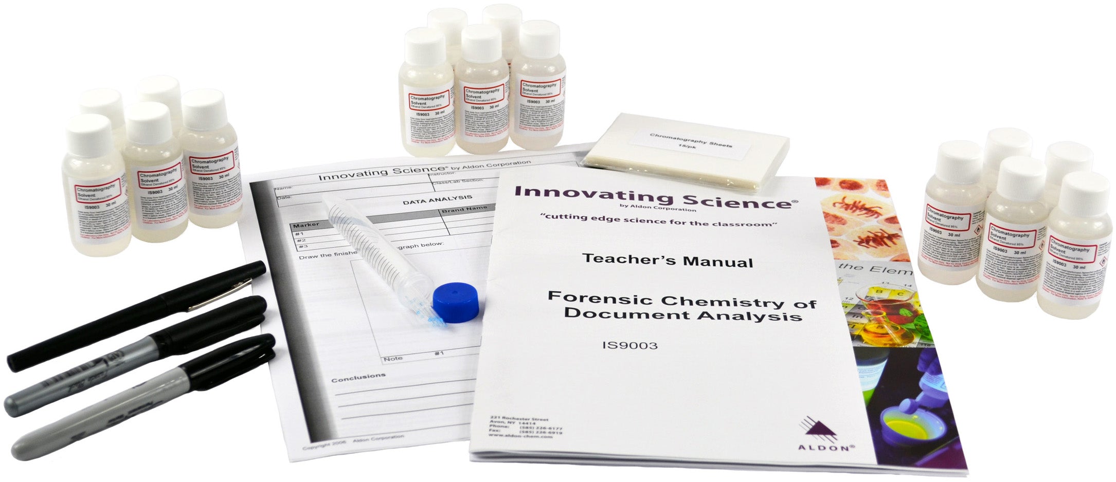Forensic Document Analysis Chemistry Kit