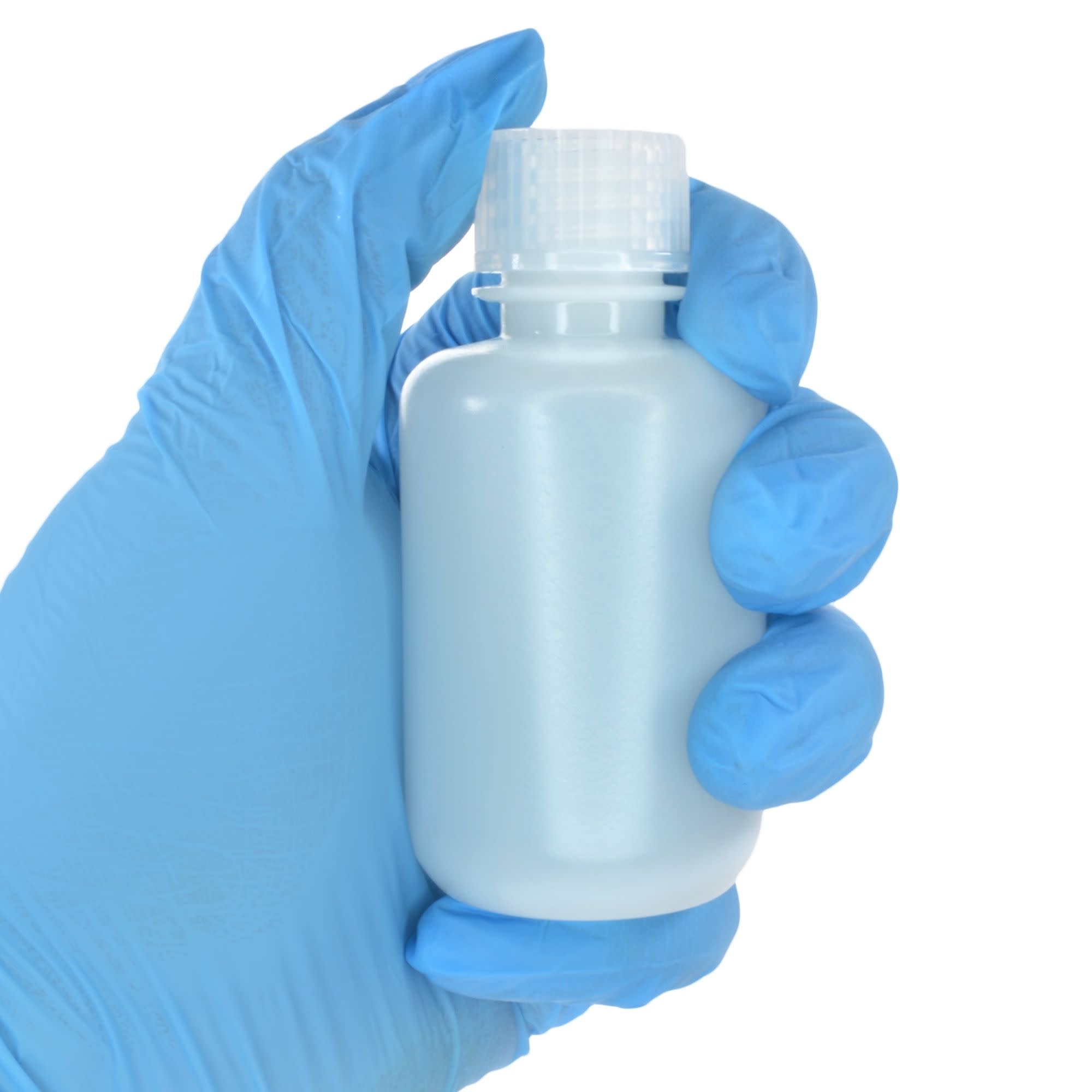 12-Pack Translucent Narrow Mouth HDPE Reagent Bottles with PP Caps, 60mL, -100 to 120°C