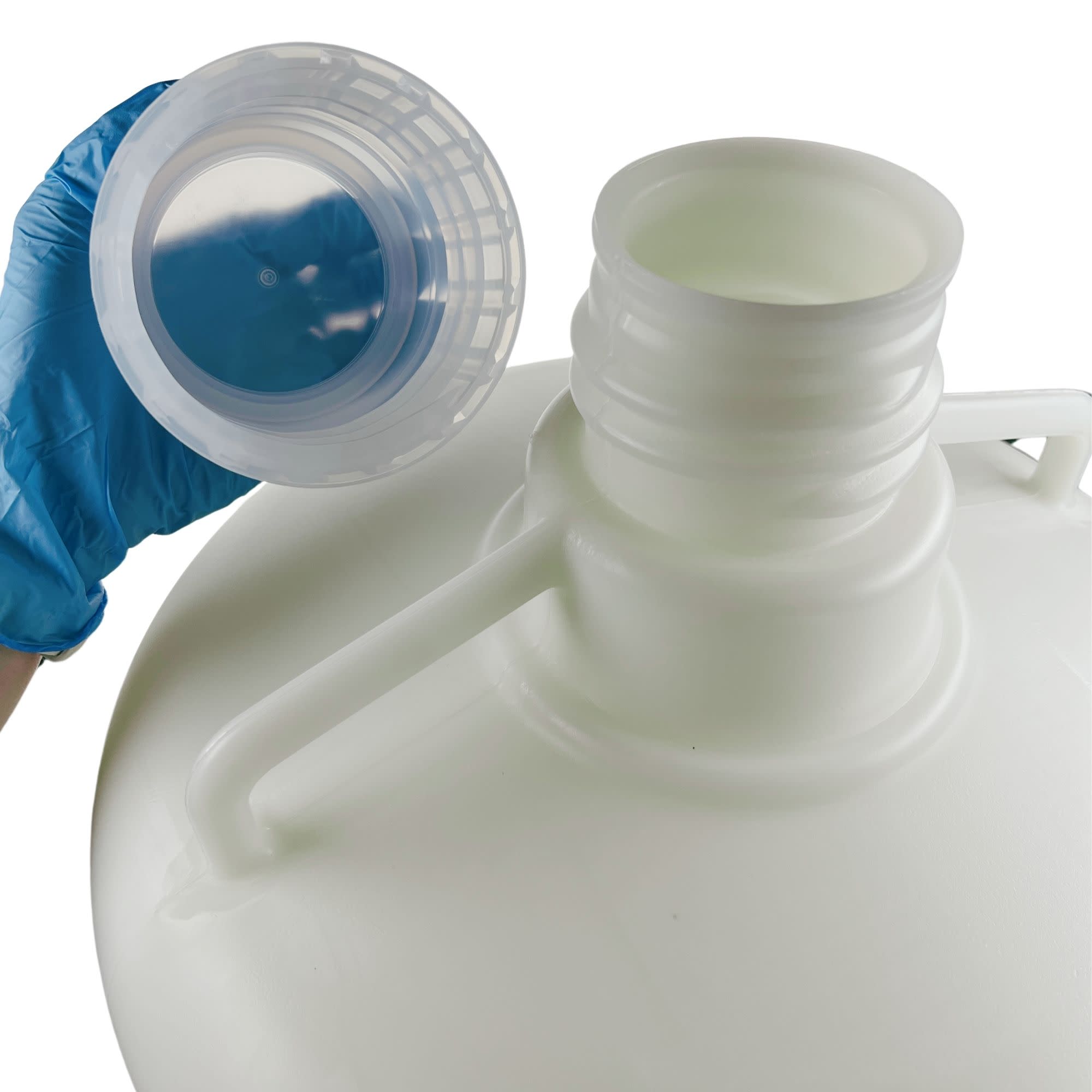 HDPE Carboy with Silicone-Lined PP Cap, 50L, -100 to 120°C