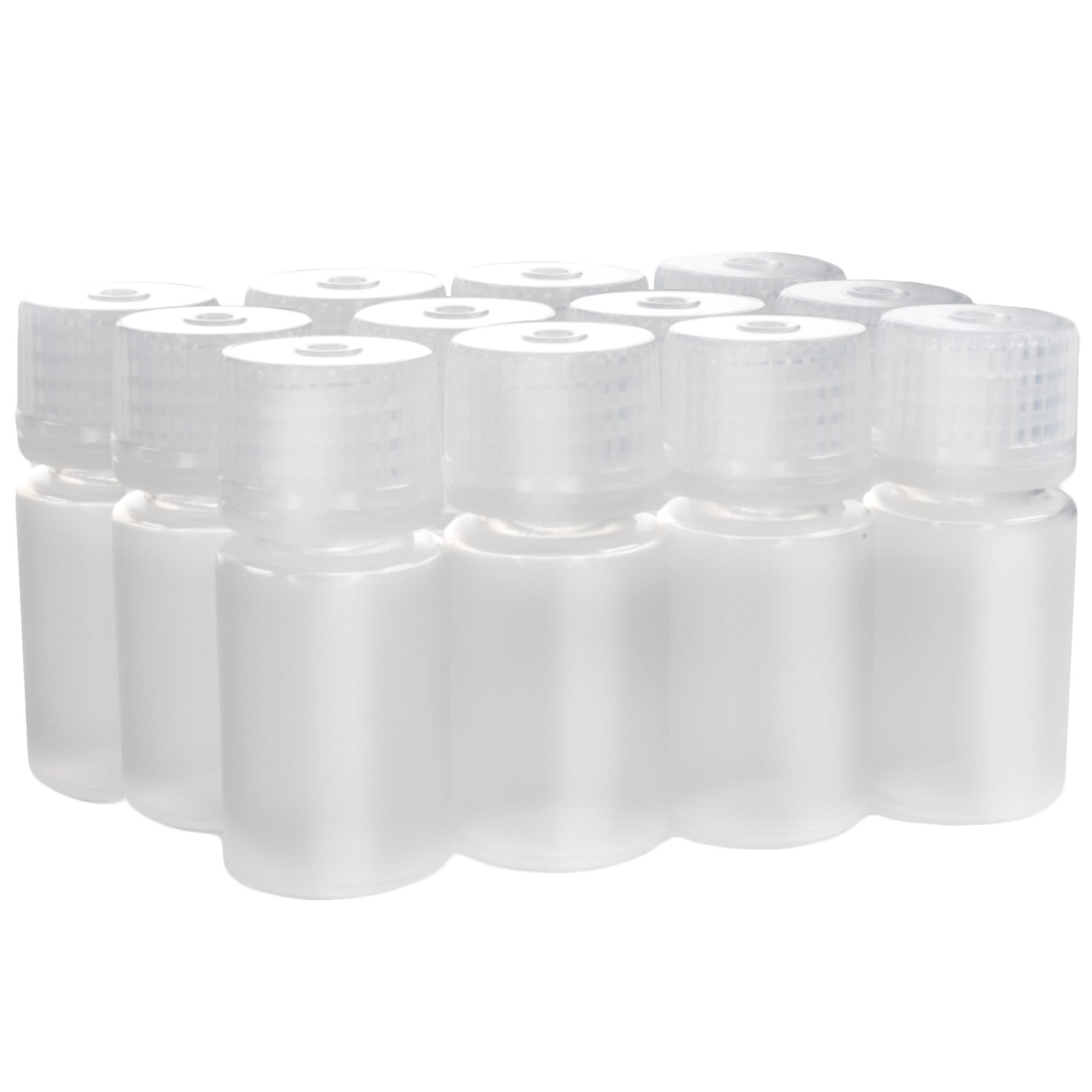 Narrow Mouth Polypropylene Reagent Bottle, Autoclavable Leak-Proof, 12-Pack