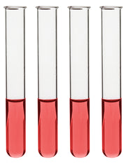 48PK Test Tubes, 15mL, 15x130mm - Rimmed - Light Wall, 1.2mm Thick - Borosilicate 3.3 Glass