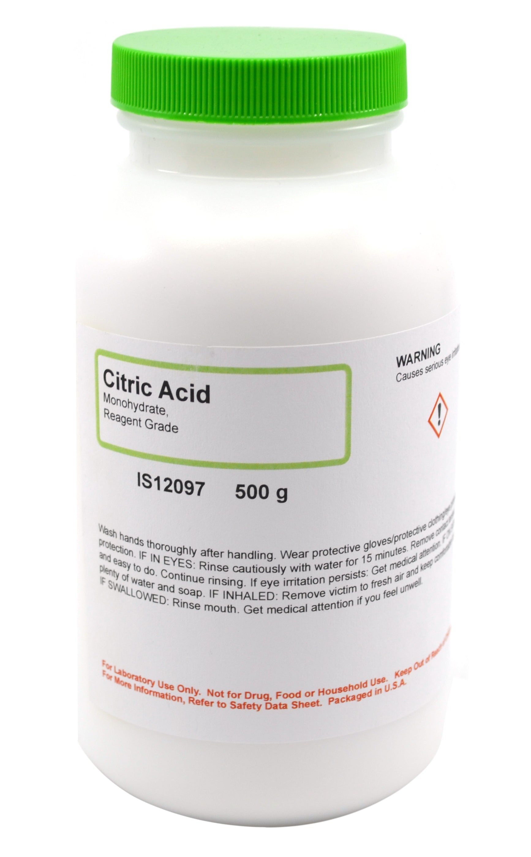Reagent Grade Citric Acid Monohydrate, 500g