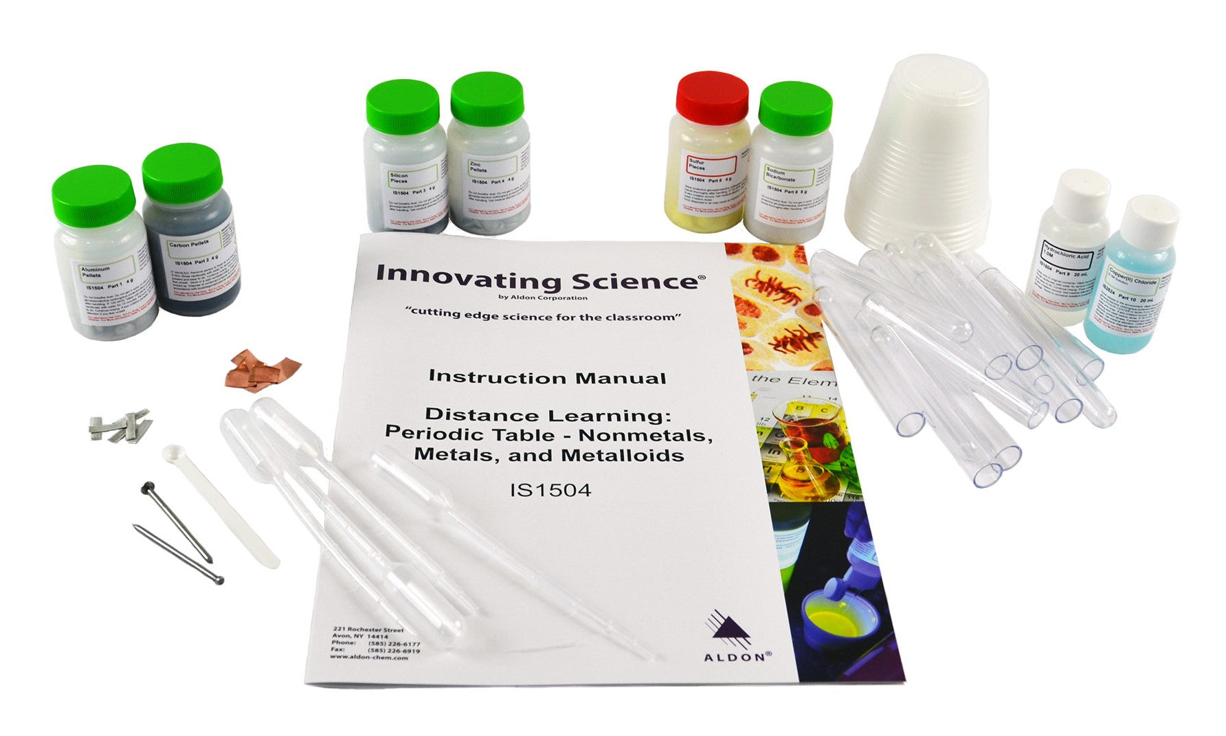 Periodic Table Nonmetals, Metals and Metalloids Distance Learning Kit