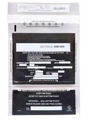 2-Pocket Cash Deposit Bags, 10 x 14", Tamper-Evident, 100-Pack