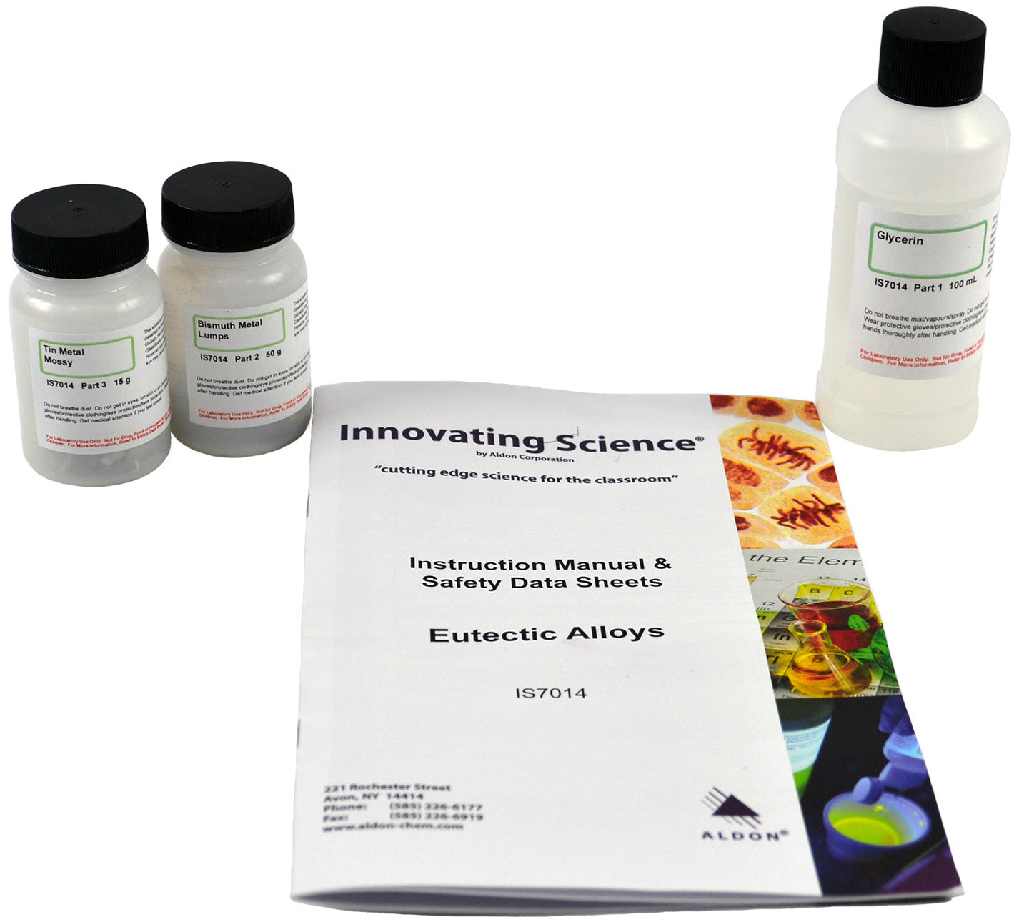Eutectic Alloys Metal Melting Points Demonstration Kit
