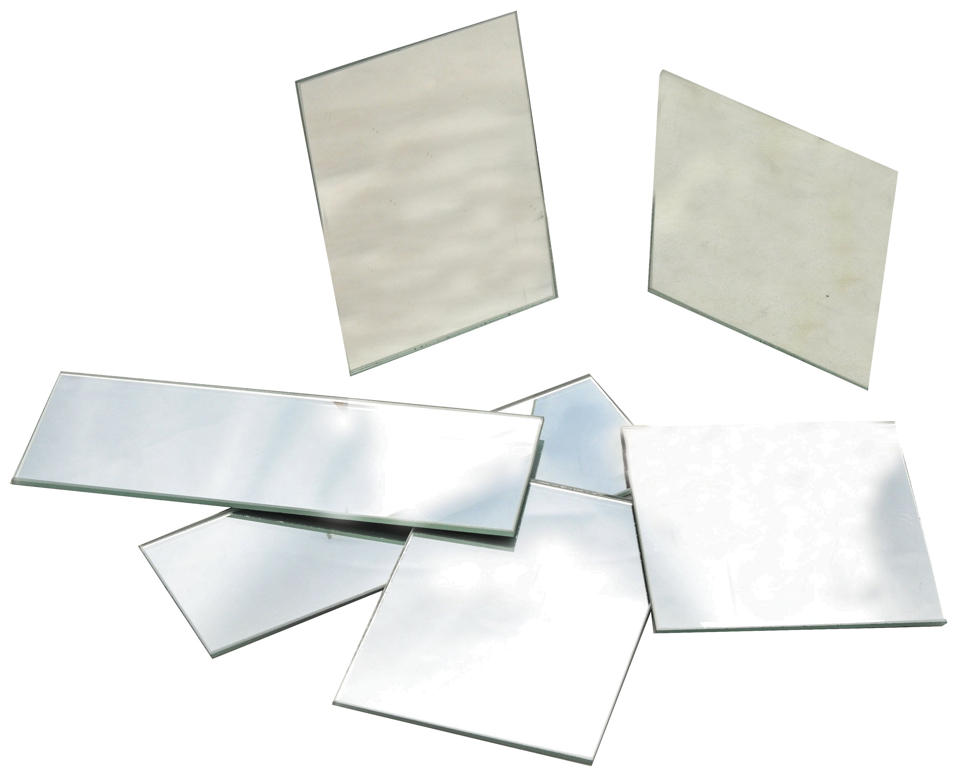 3 x 2" Plane Glass Mirror, Unmounted, 10-Pack