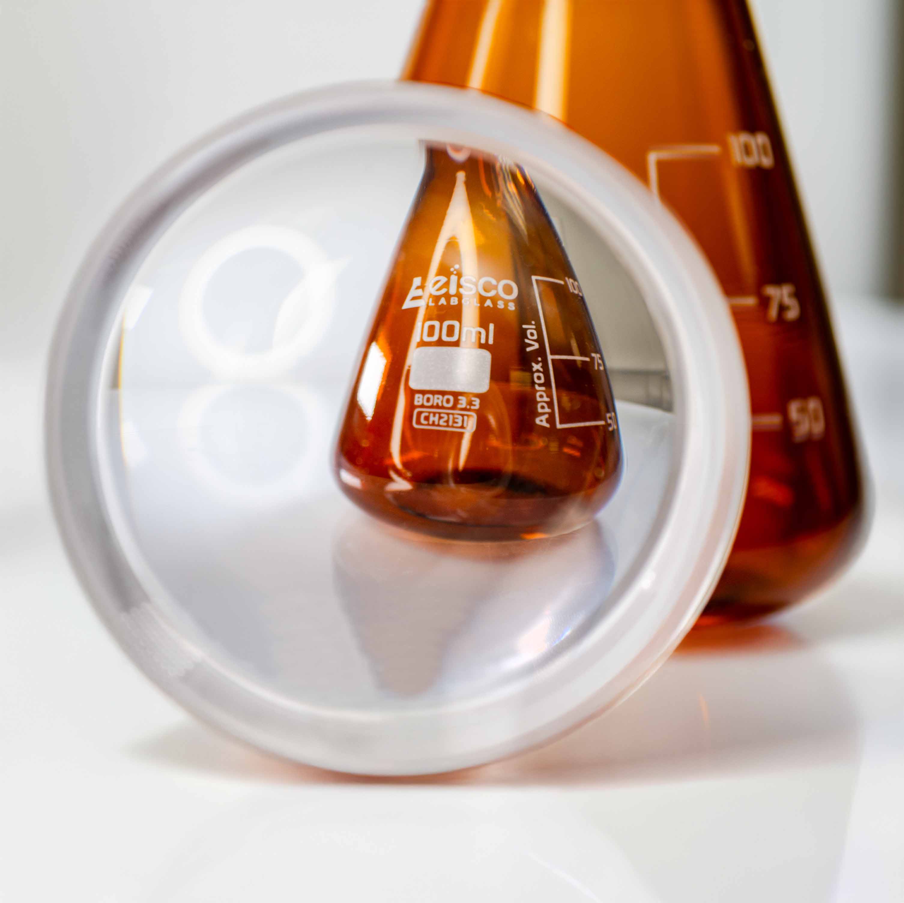 Plano-Concave Glass Lens, 50mm Diameter, 50mm Focal Length