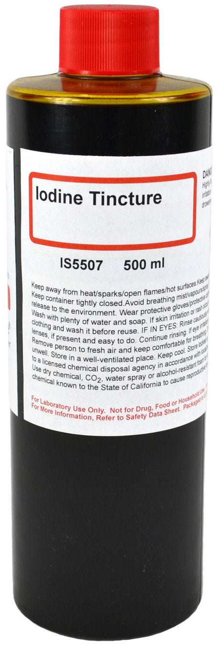Ethanol-Based Iodine Tincture Solution, 500mL
