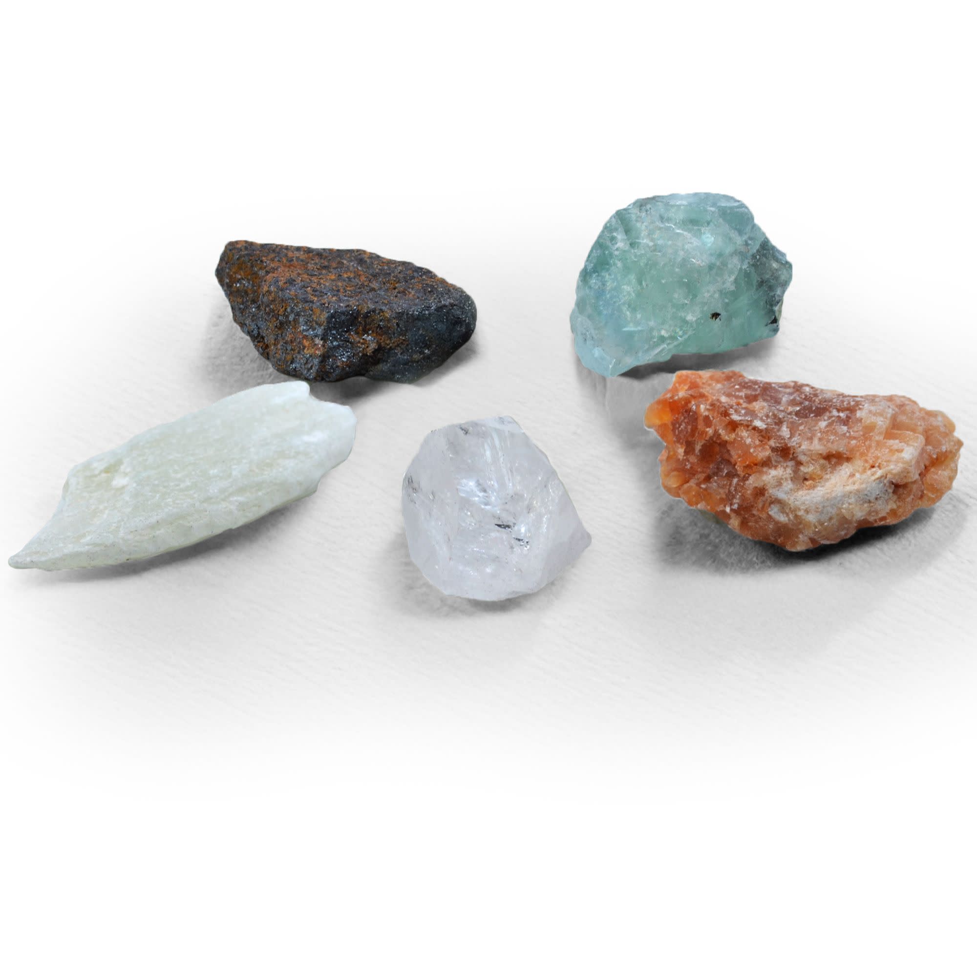 Mineral Identification Kit with 9 Specimens and Testing Tools