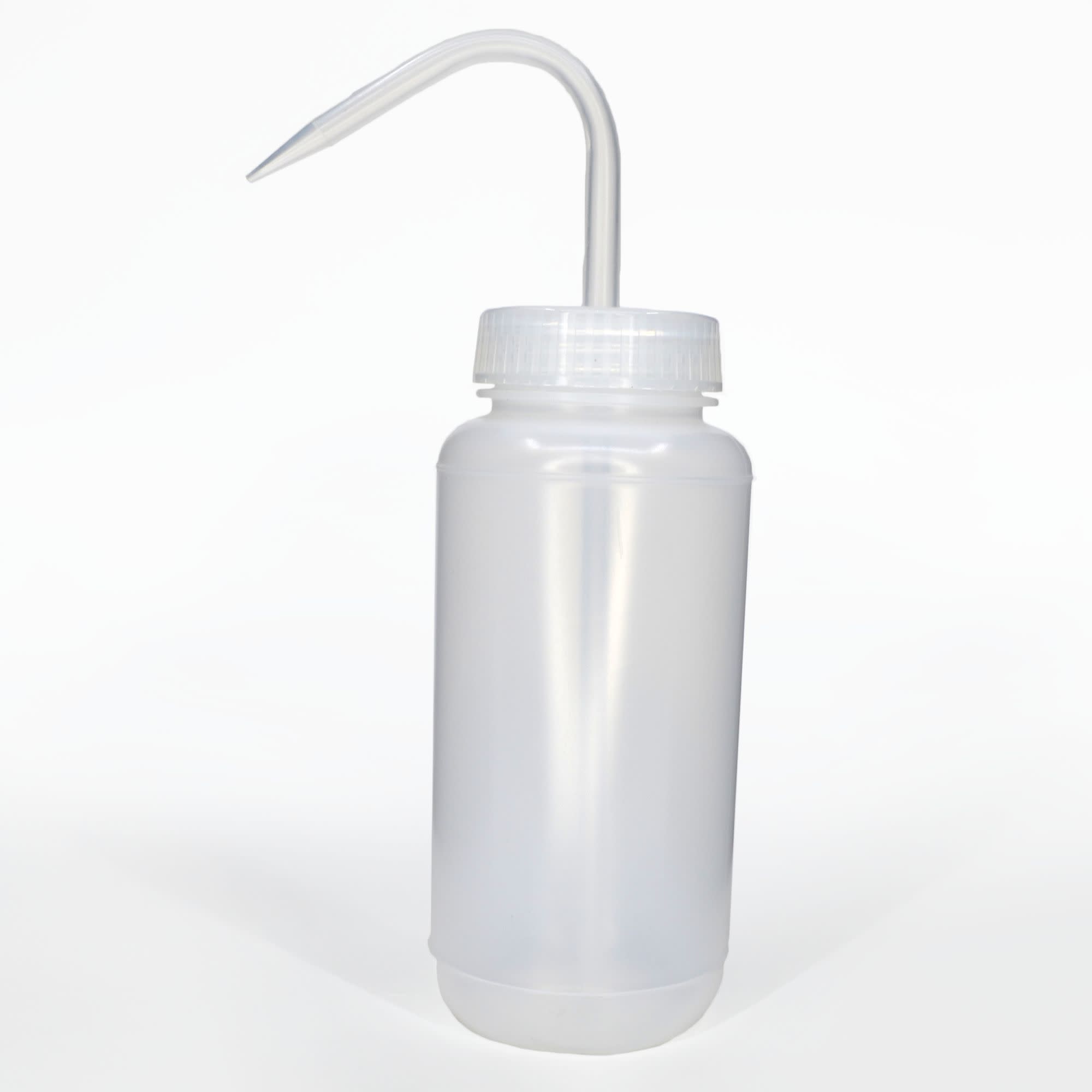 Flexible Leak-Proof Translucent LDPE Wide Mouth Wash Bottle, 500mL