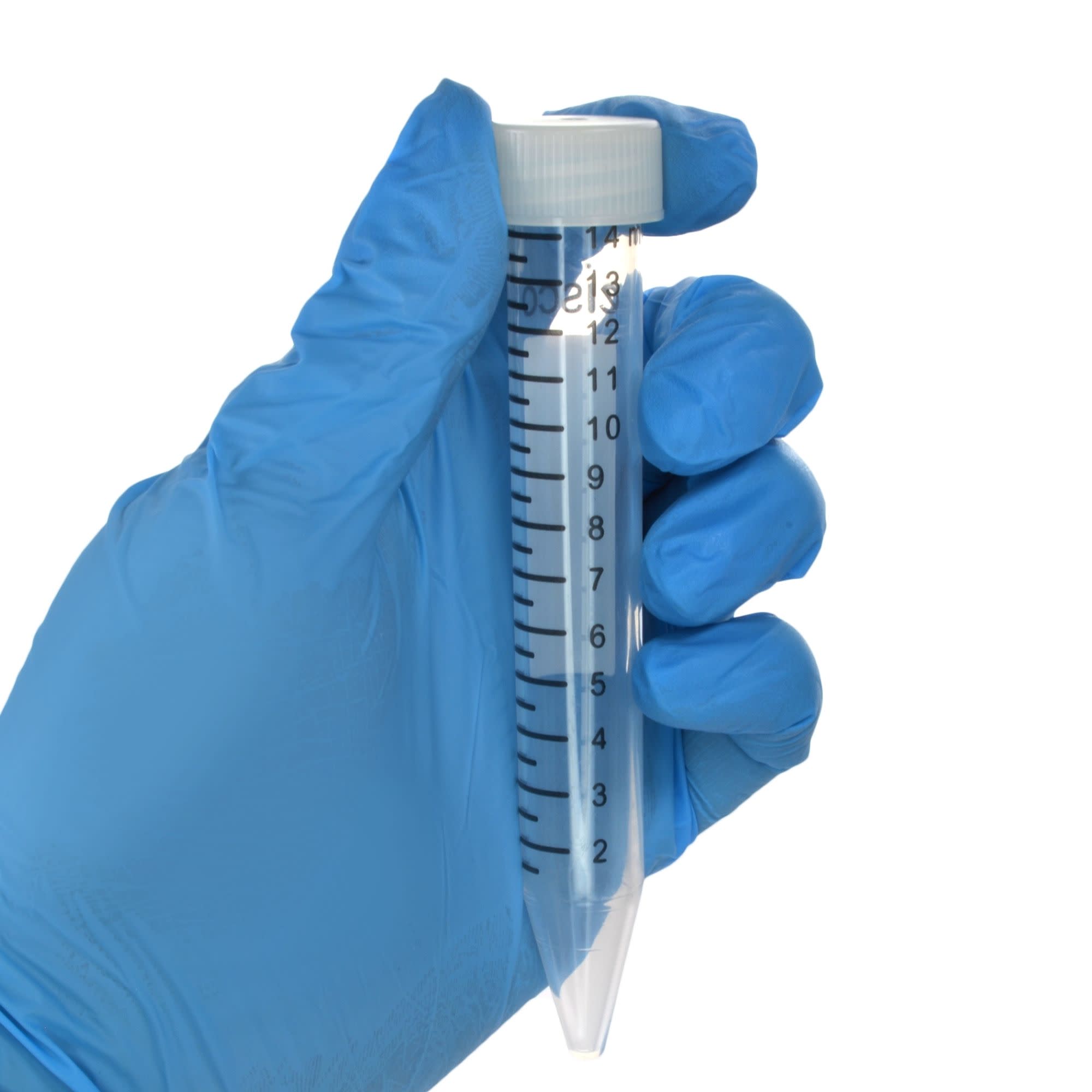 25-Pack Heavy Metal-Free Non-Sterile Polypropylene Centrifuge Tubes with Flat Cap, 15mL