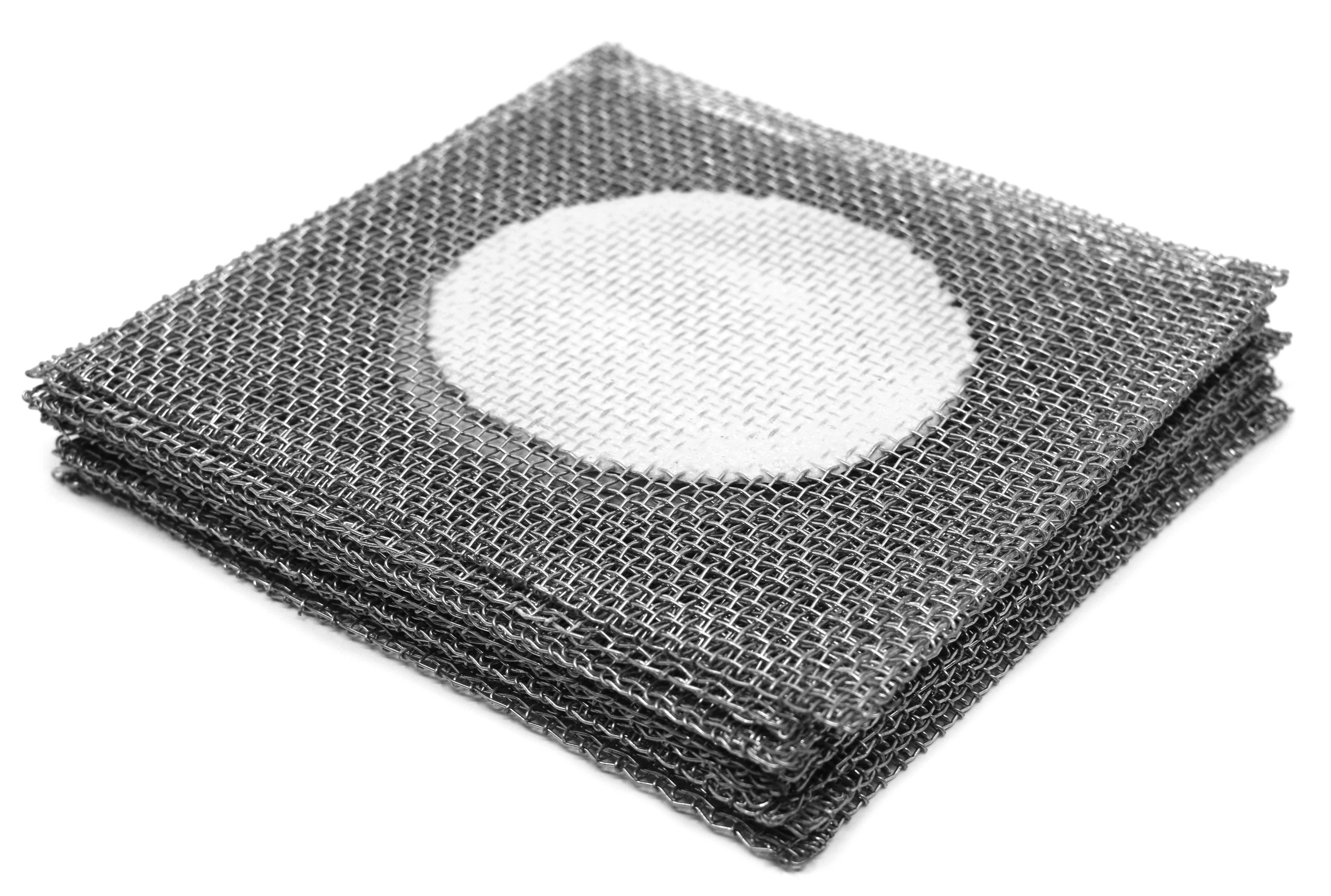 Iron Wire Gauze with Ceramic Center, 5 x 5", 10-Pack