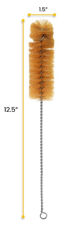 12.5" Fan-Shaped Bristle Cleaning Brush for 1.25-1.5" Tubes