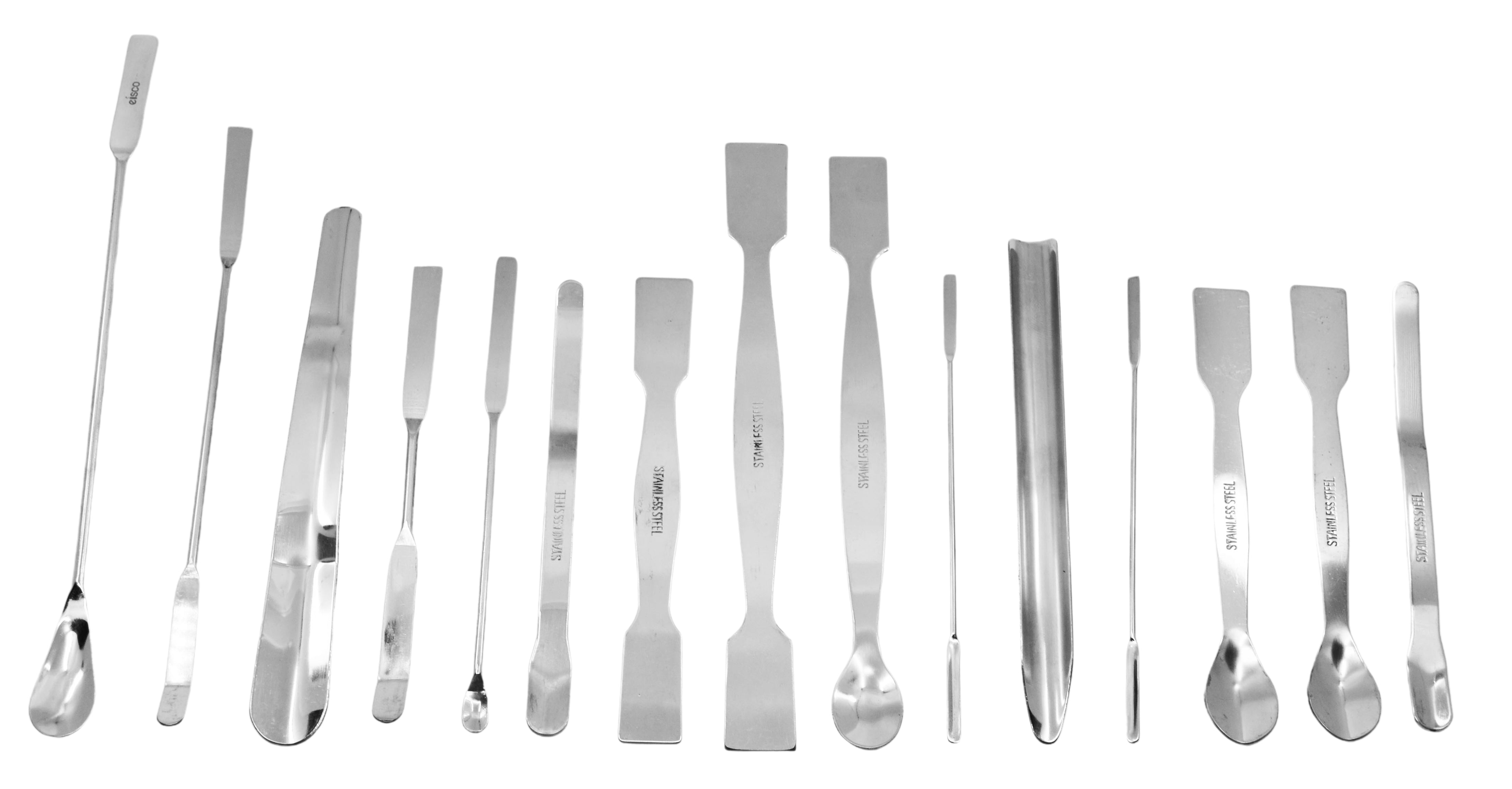 15-Piece Stainless Steel Scoop and Spatula Set