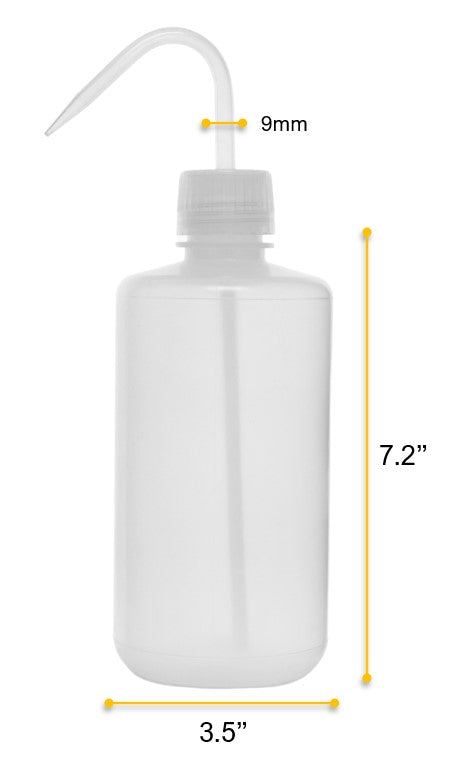 LDPE Leak-Proof Wash Bottle with Sturdy Delivery Tube, 1000mL
