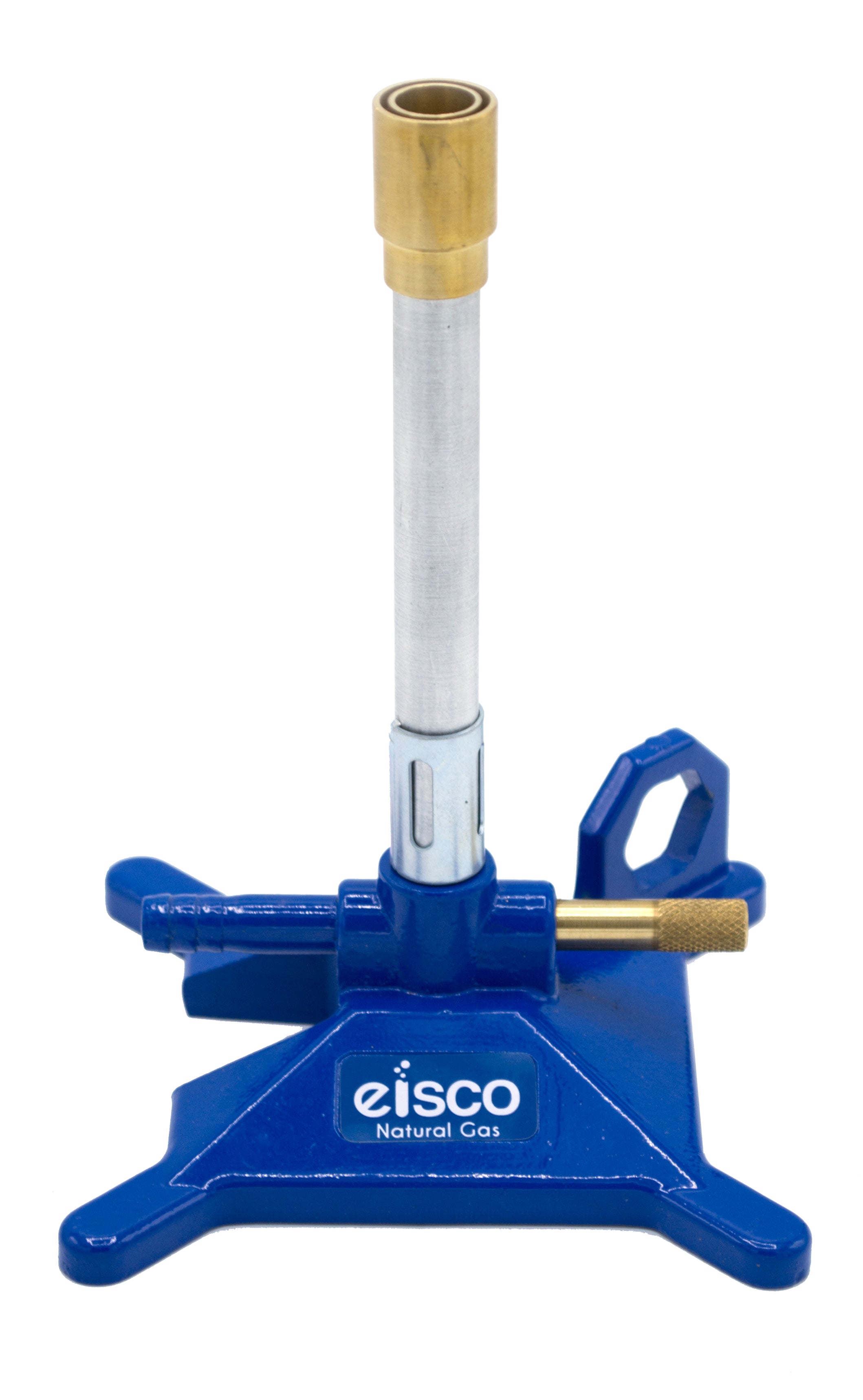 Natural Gas Bunsen Burner with StabiliBase and Flame Stabilizer