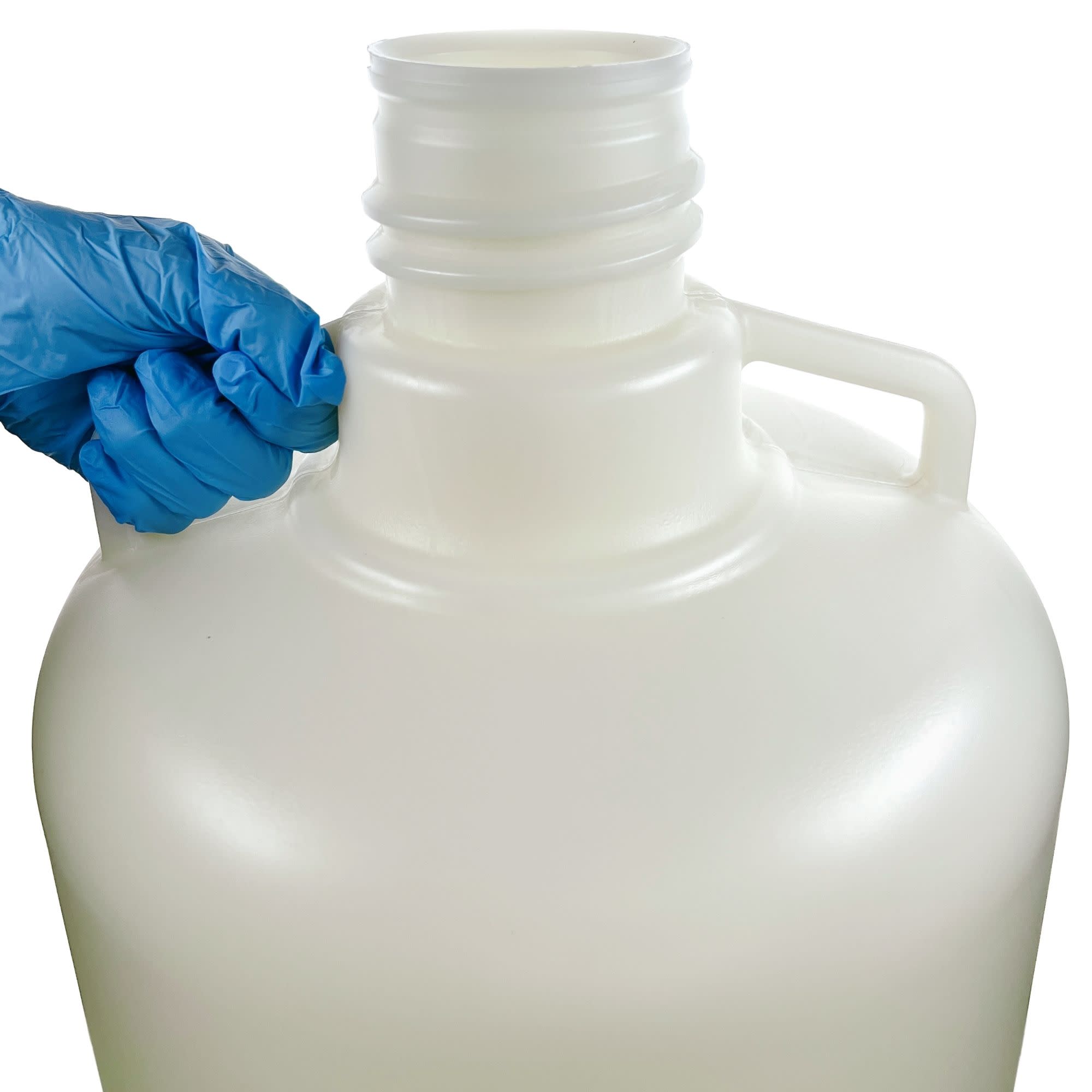 HDPE Carboy with Silicone-Lined PP Cap, 20L, -100 to 120°C