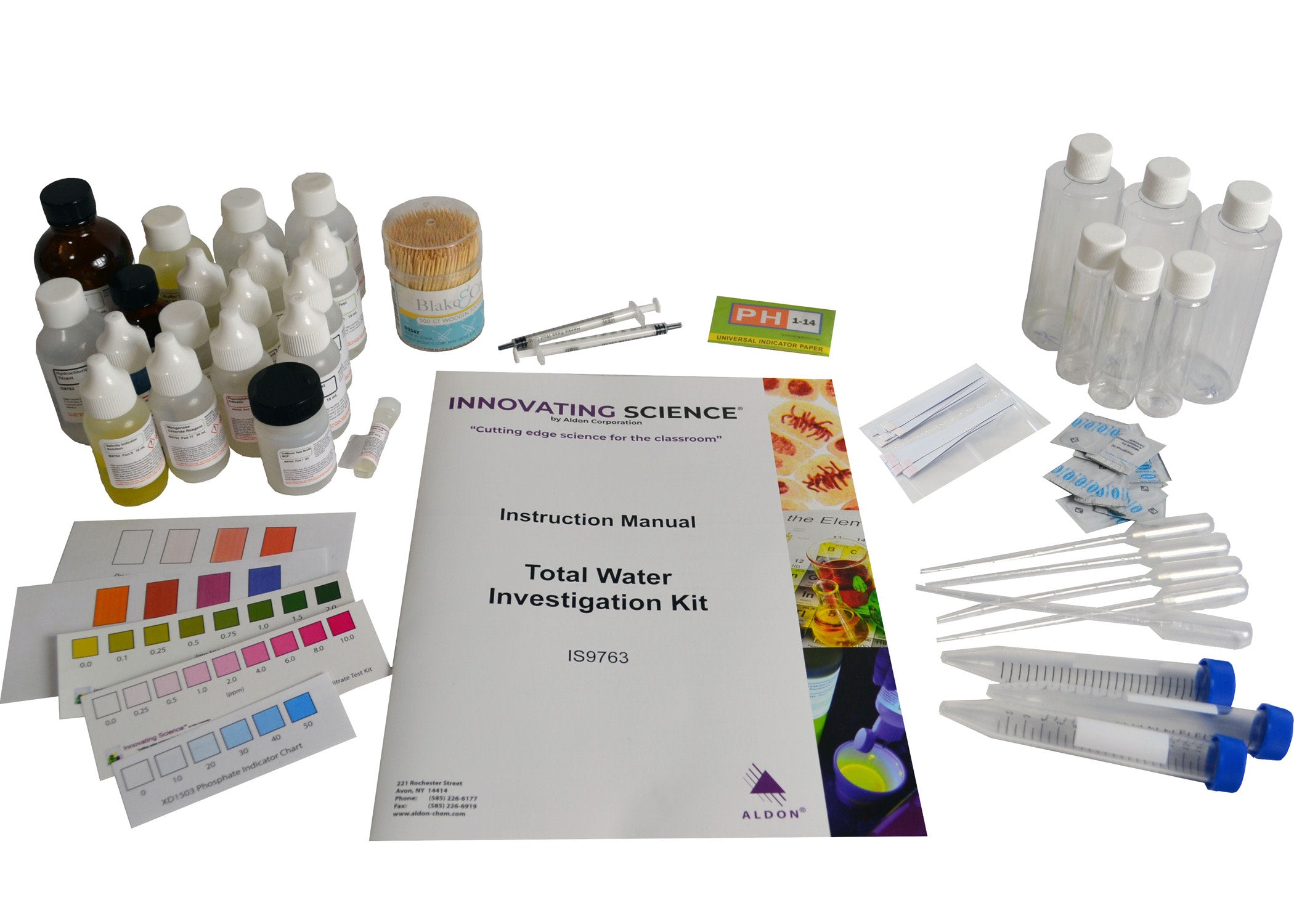 Total Water Investigation Kit for Alkalinity, Nitrate and pH