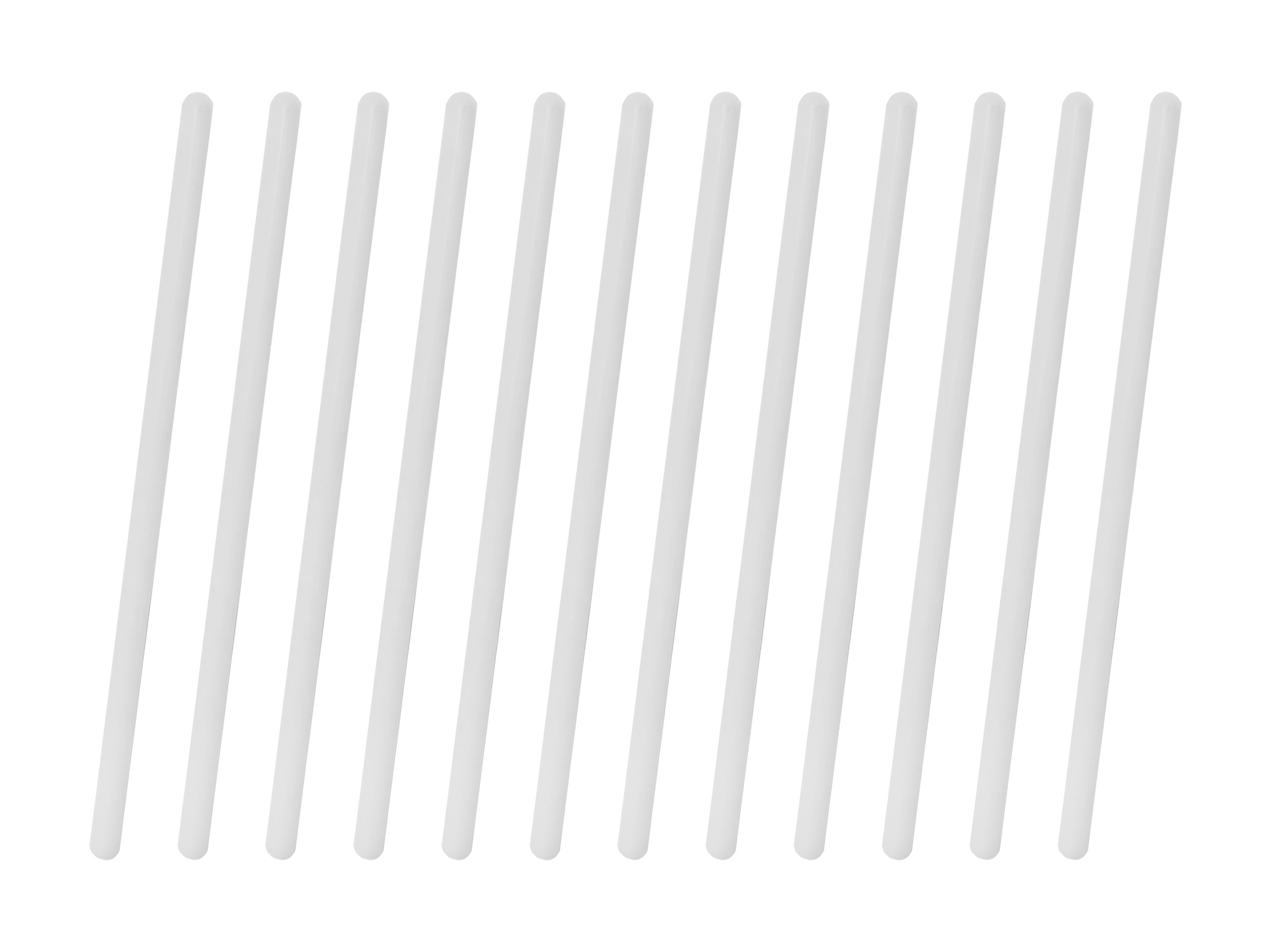 5.9" Polypropylene Stirring Rods with Rounded Ends, 6mm, 12-Pack