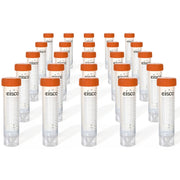 25-Pack Sterile Self-Standing Polypropylene Centrifuge Tubes with Flat Cap, 50mL