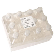 12-Pack Non-Sterile Square PETG Media Bottles with HDPE Caps, 1L