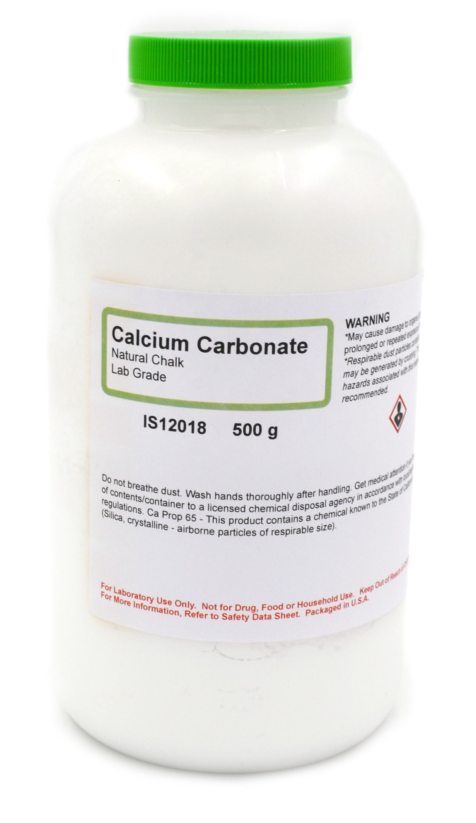 Natural Chalk Calcium Carbonate, 500g, Laboratory Grade